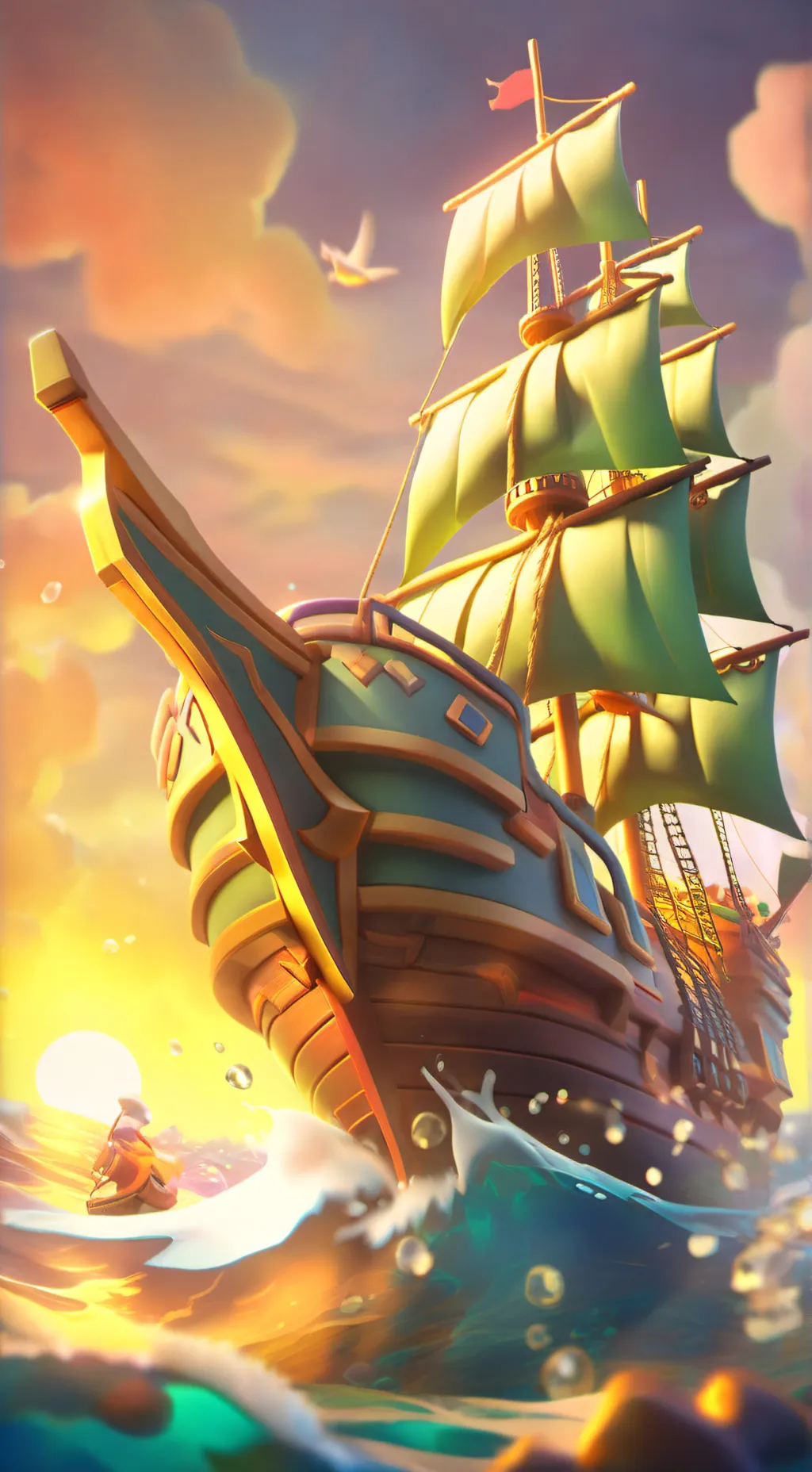 ai character: Zoro!  background