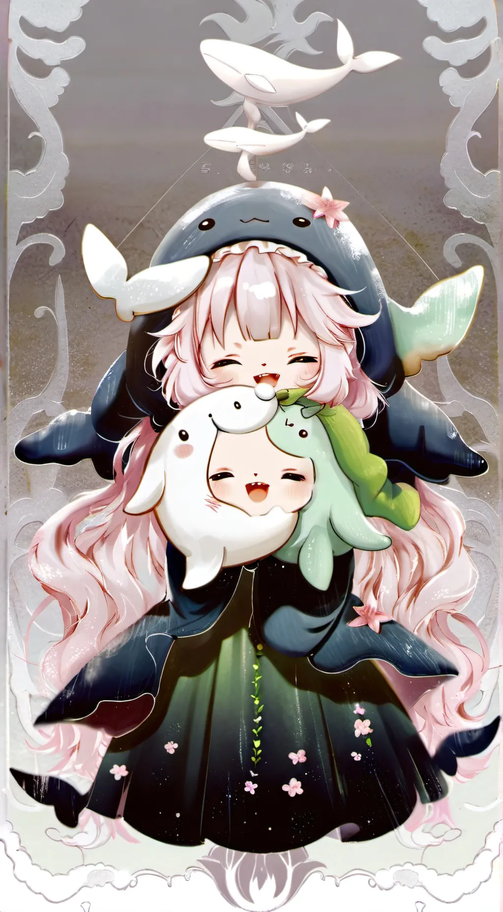 ai character: Loomy (Oc/me)  background