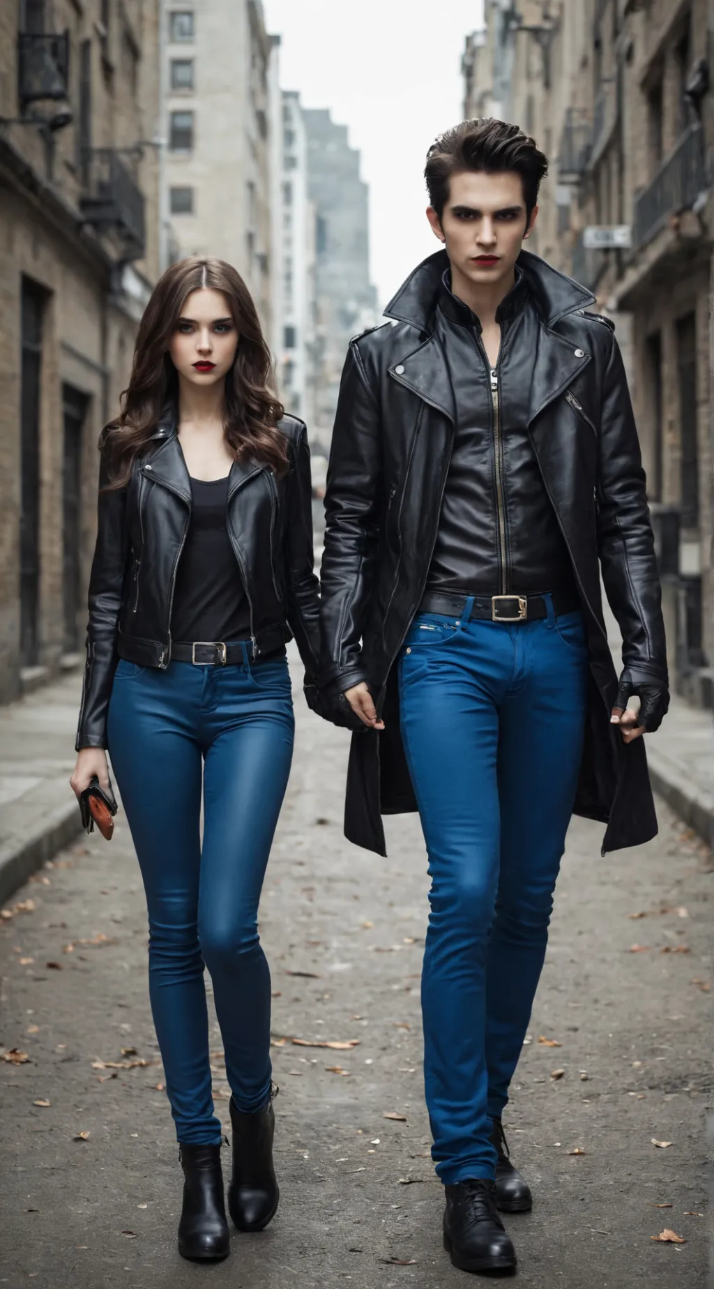ai character: Ethan and Mia  background
