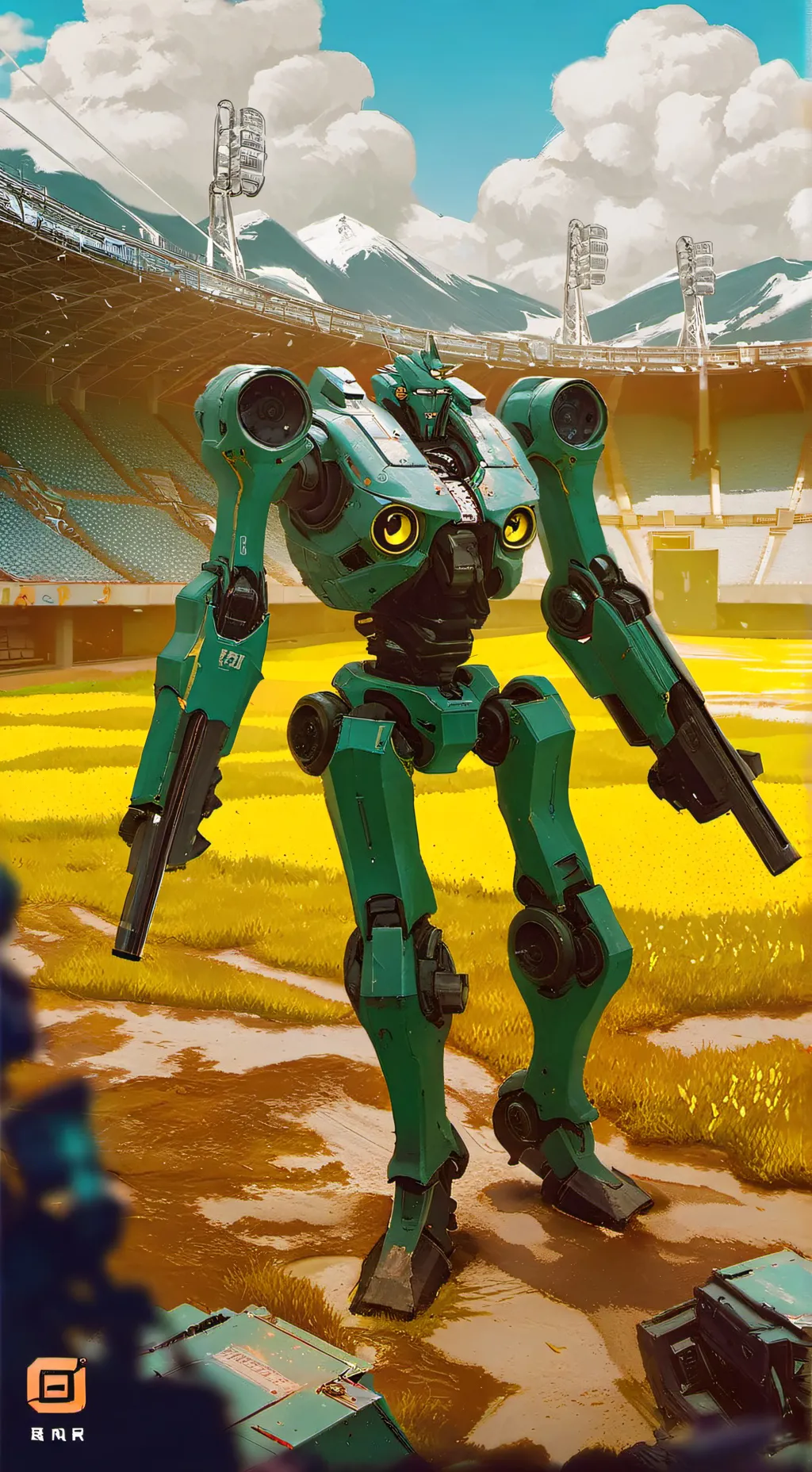 ai character: Mech Arena M.D. background