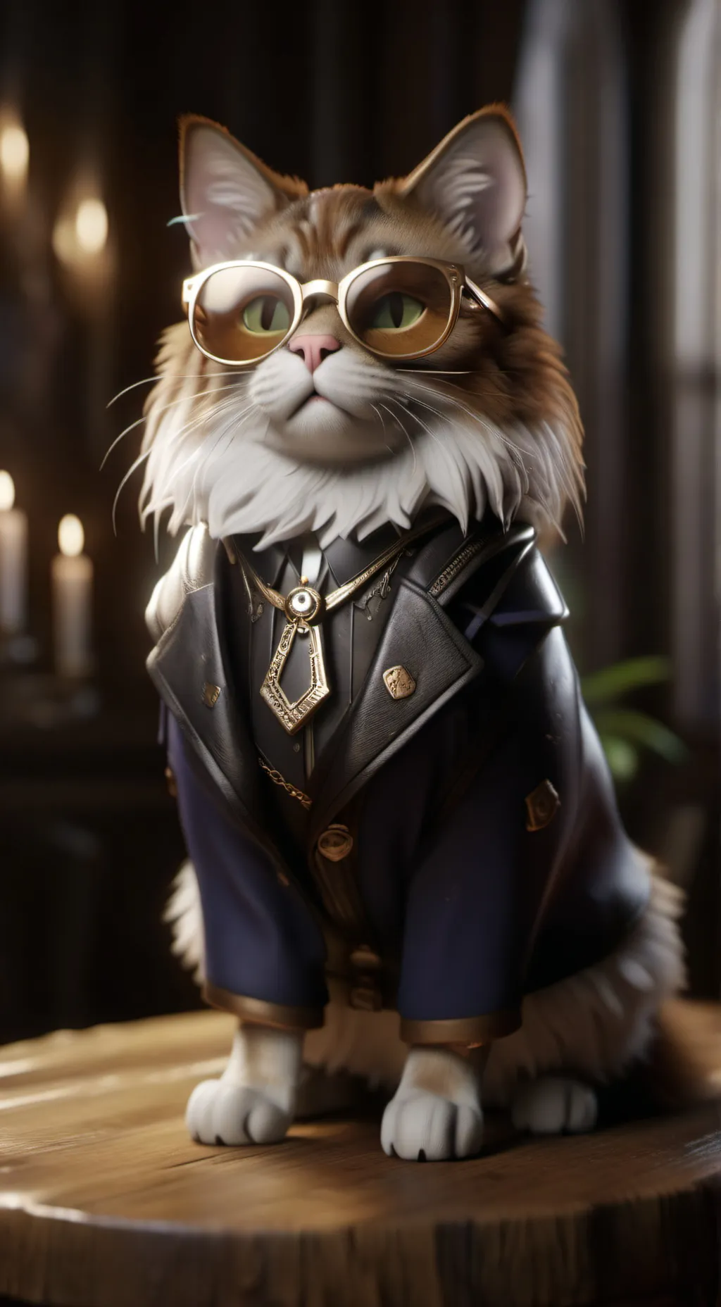 ai character: Cool Cat background