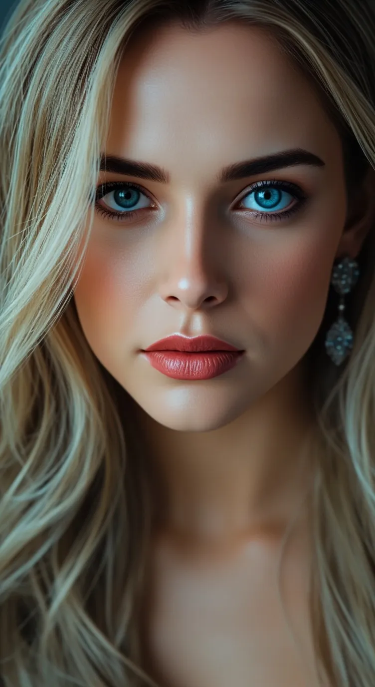 ai character: Blue Aurora background