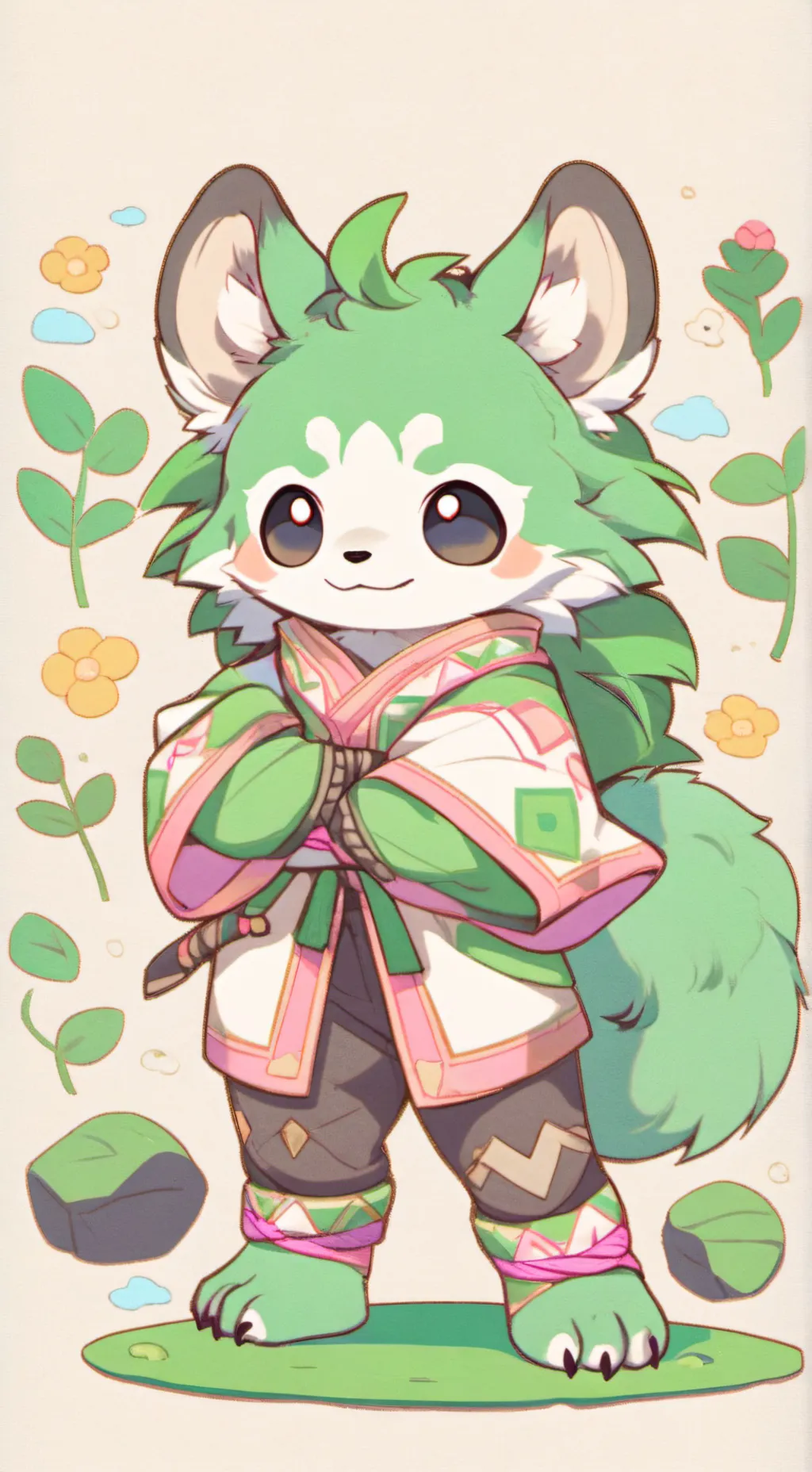 ai character: yarnaby background