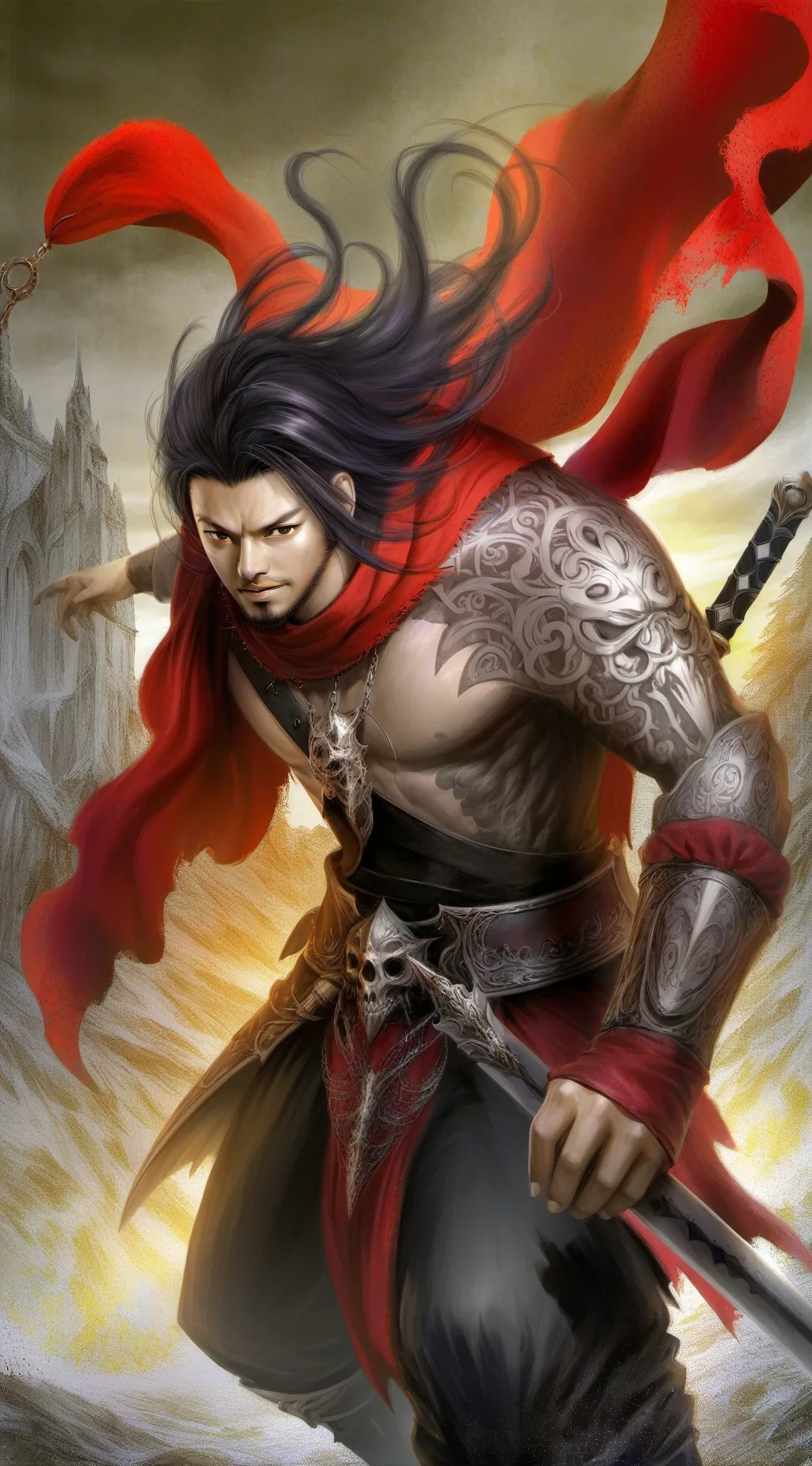 ai character: Shinsuke Nakamura  background