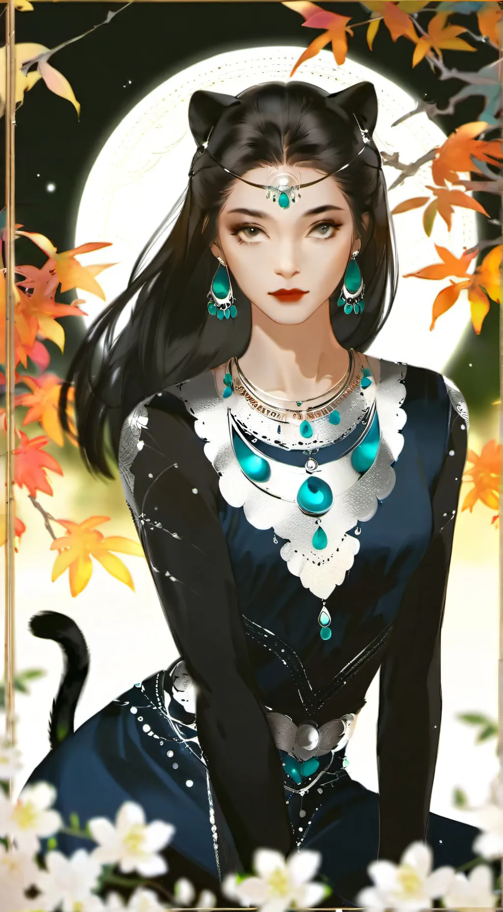 ai character: midnight background