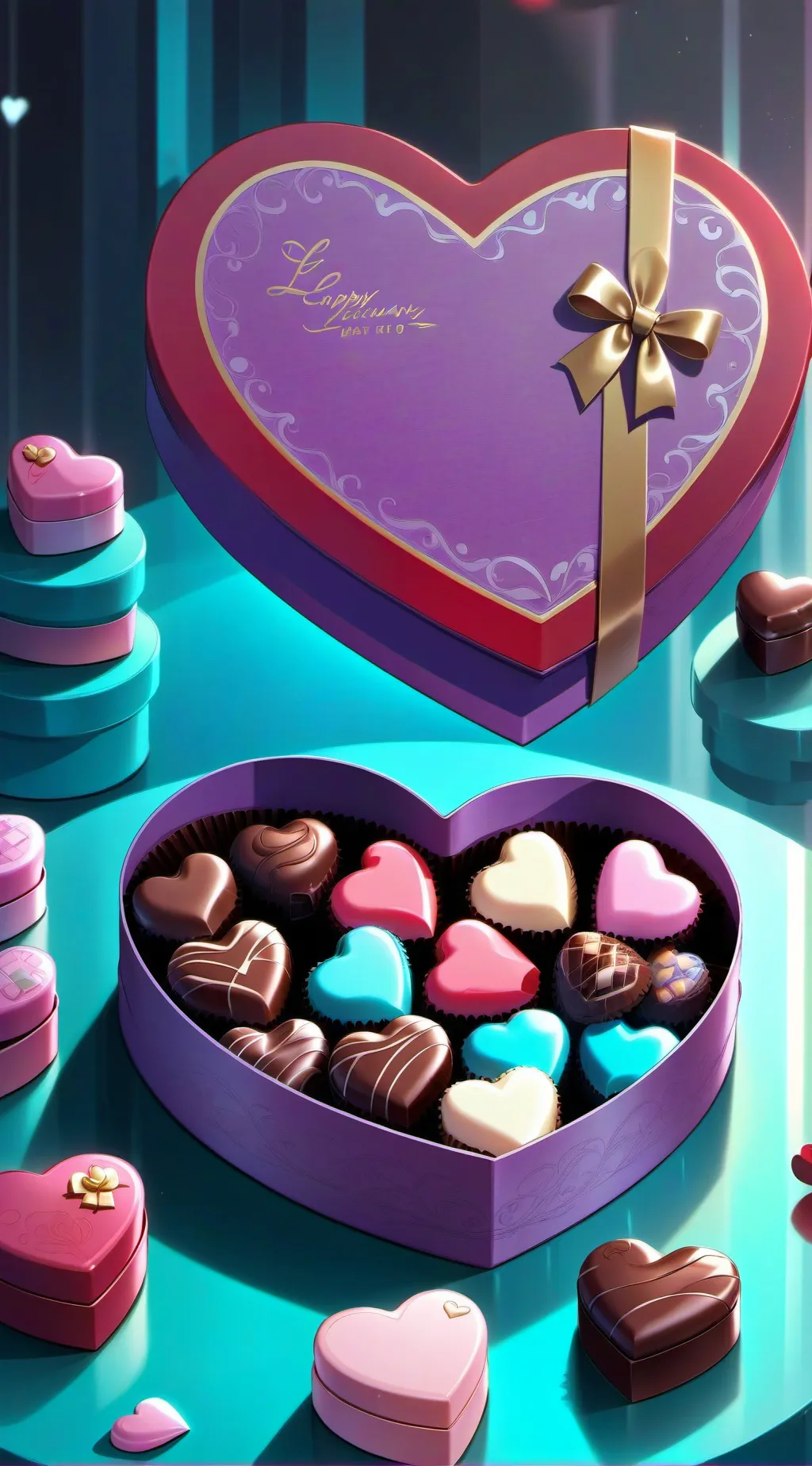 ai character: HH Valentine's💖day background