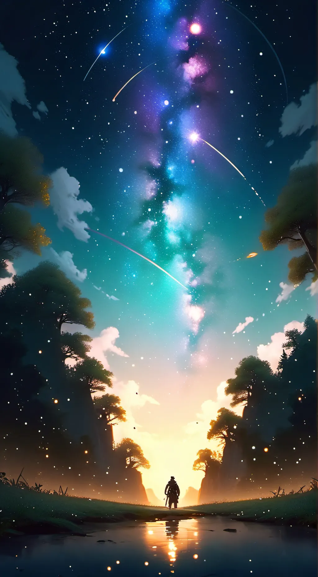 ai character: MHA sleepover+LOV background