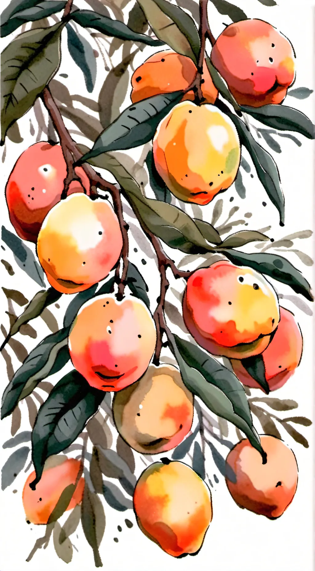 ai character: 🥭👍 background