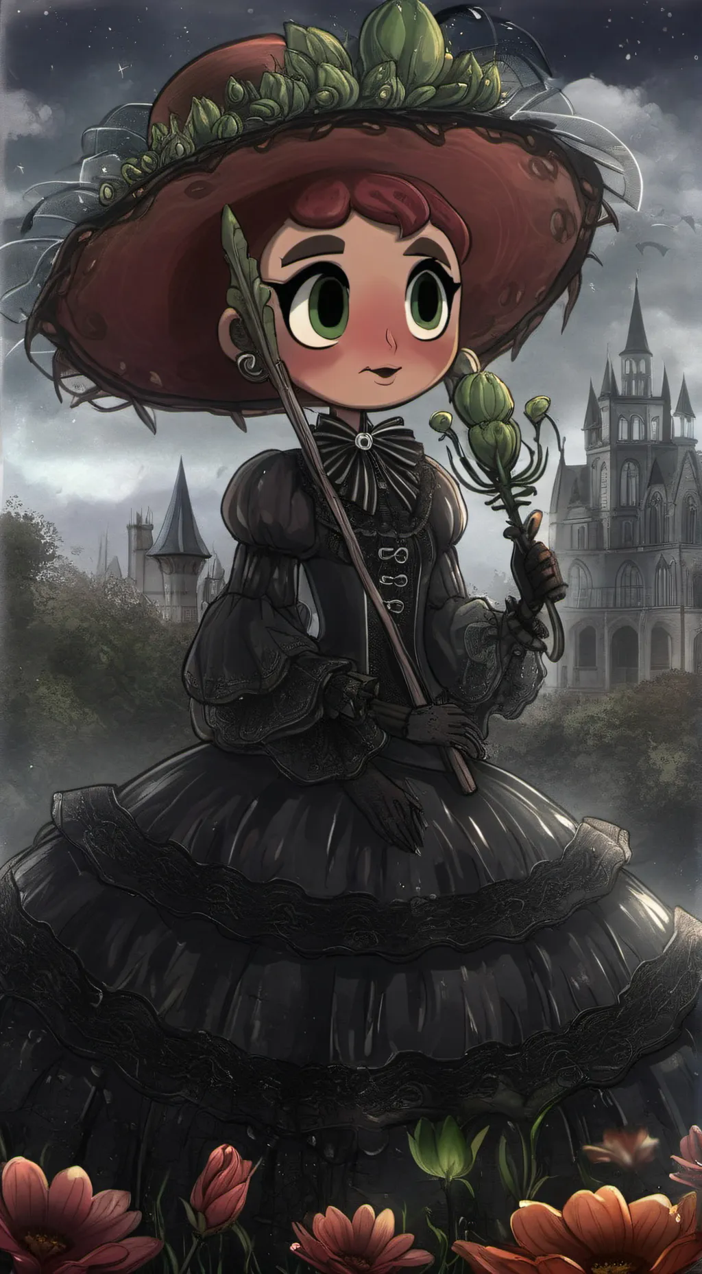 ai character: sprout loves cosmo background
