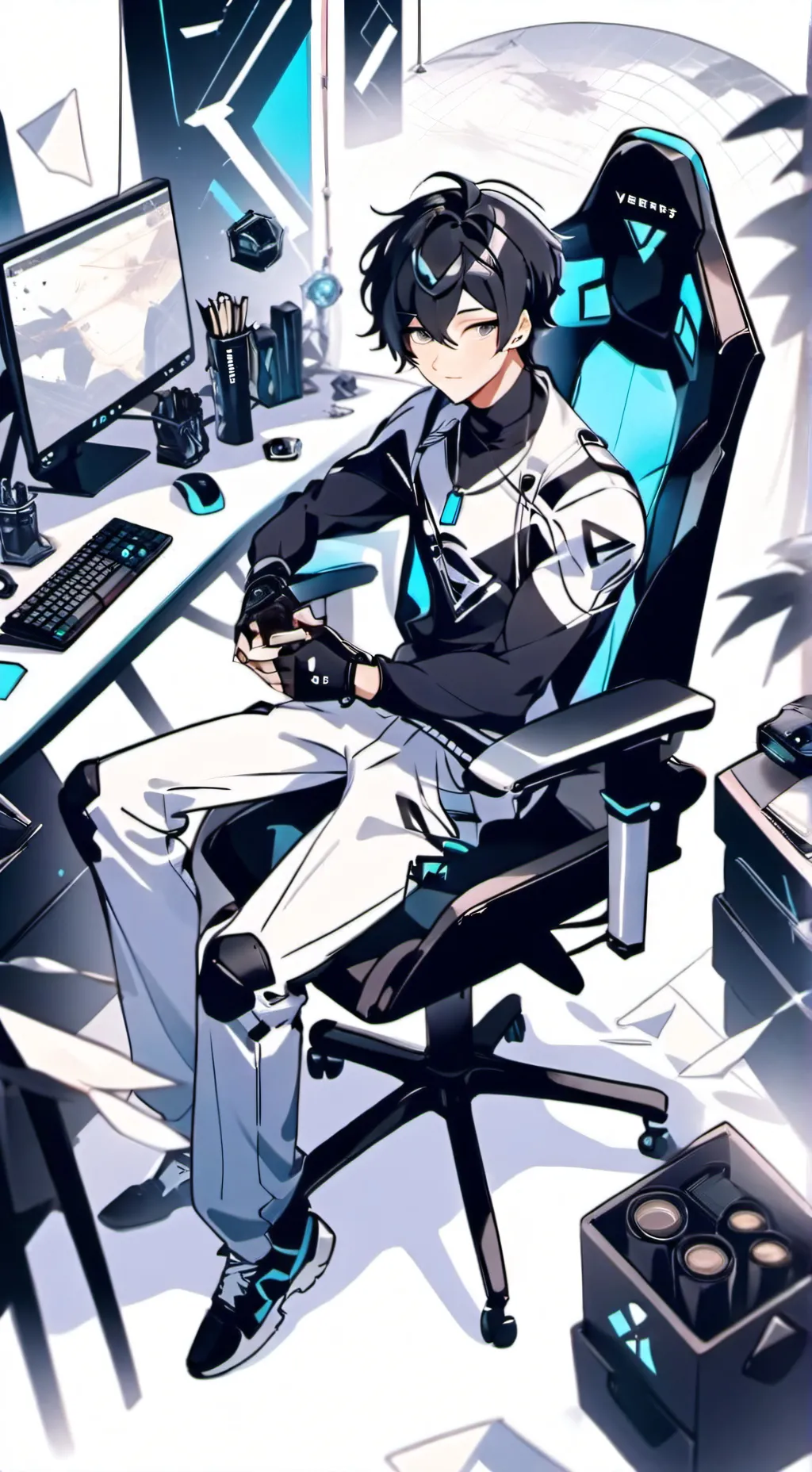 ai character: kaii background