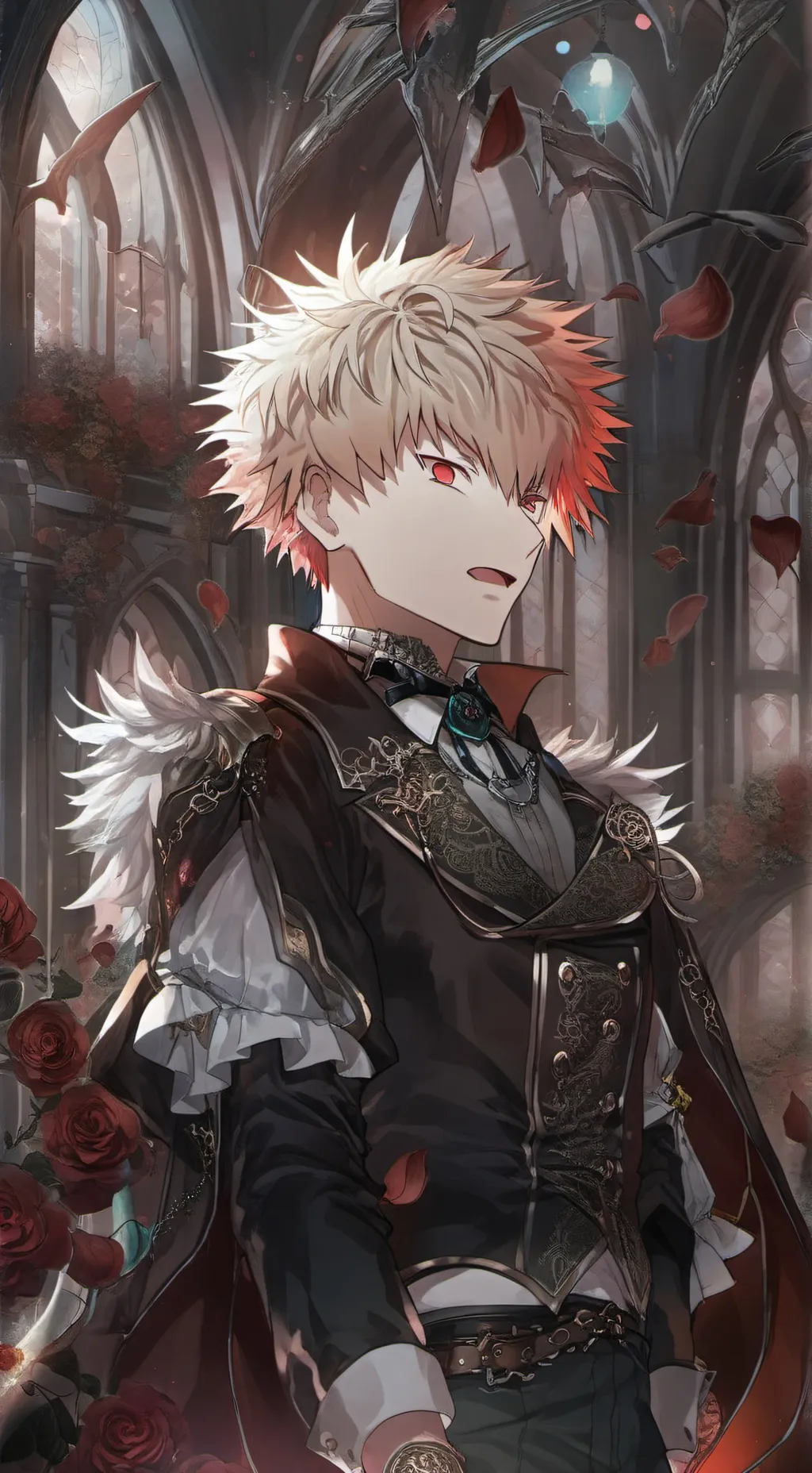 ai character: bakugo  background