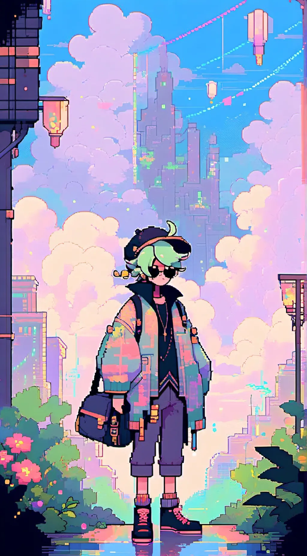 ai character: oi Dandy background