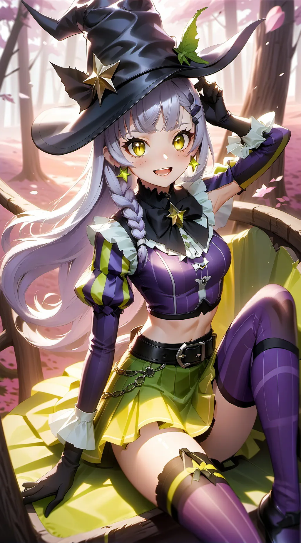 ai character: Murasaki Shion  background