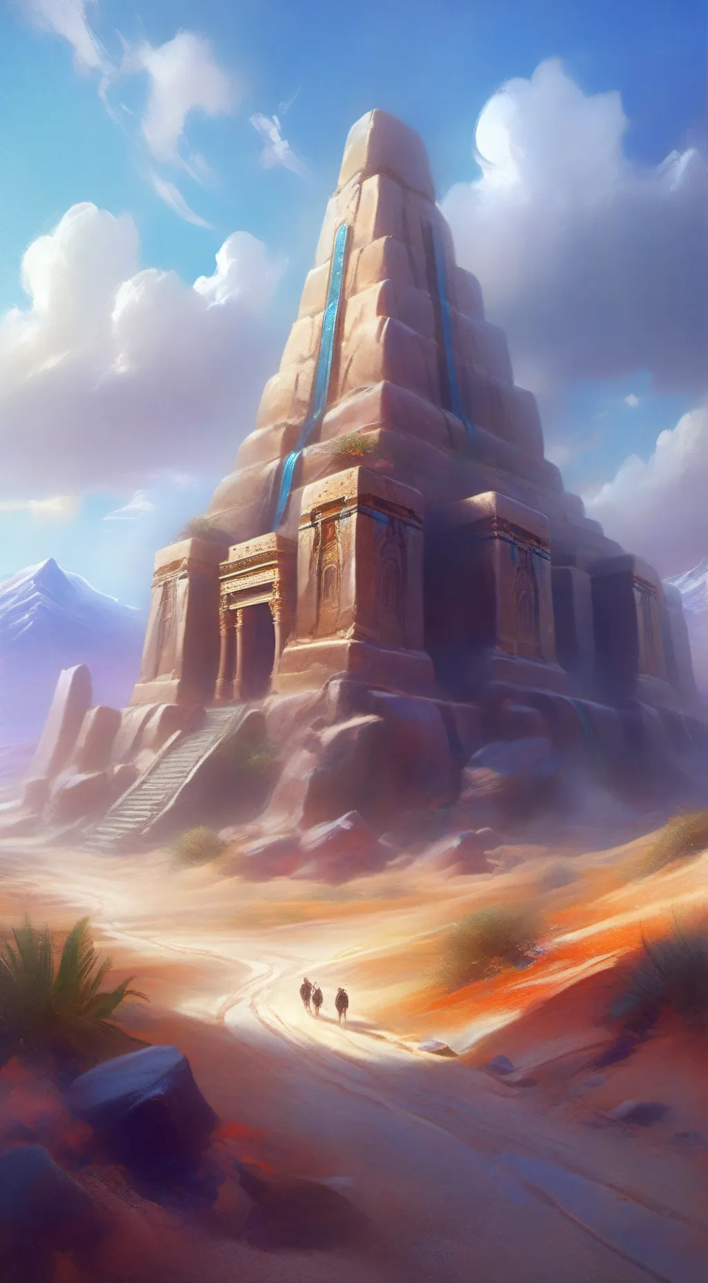 ai character: Babel town  background