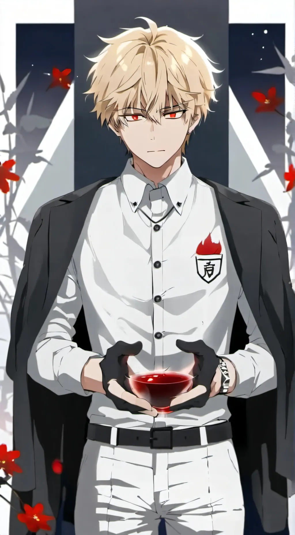 ai character: katsuki bakugou  background