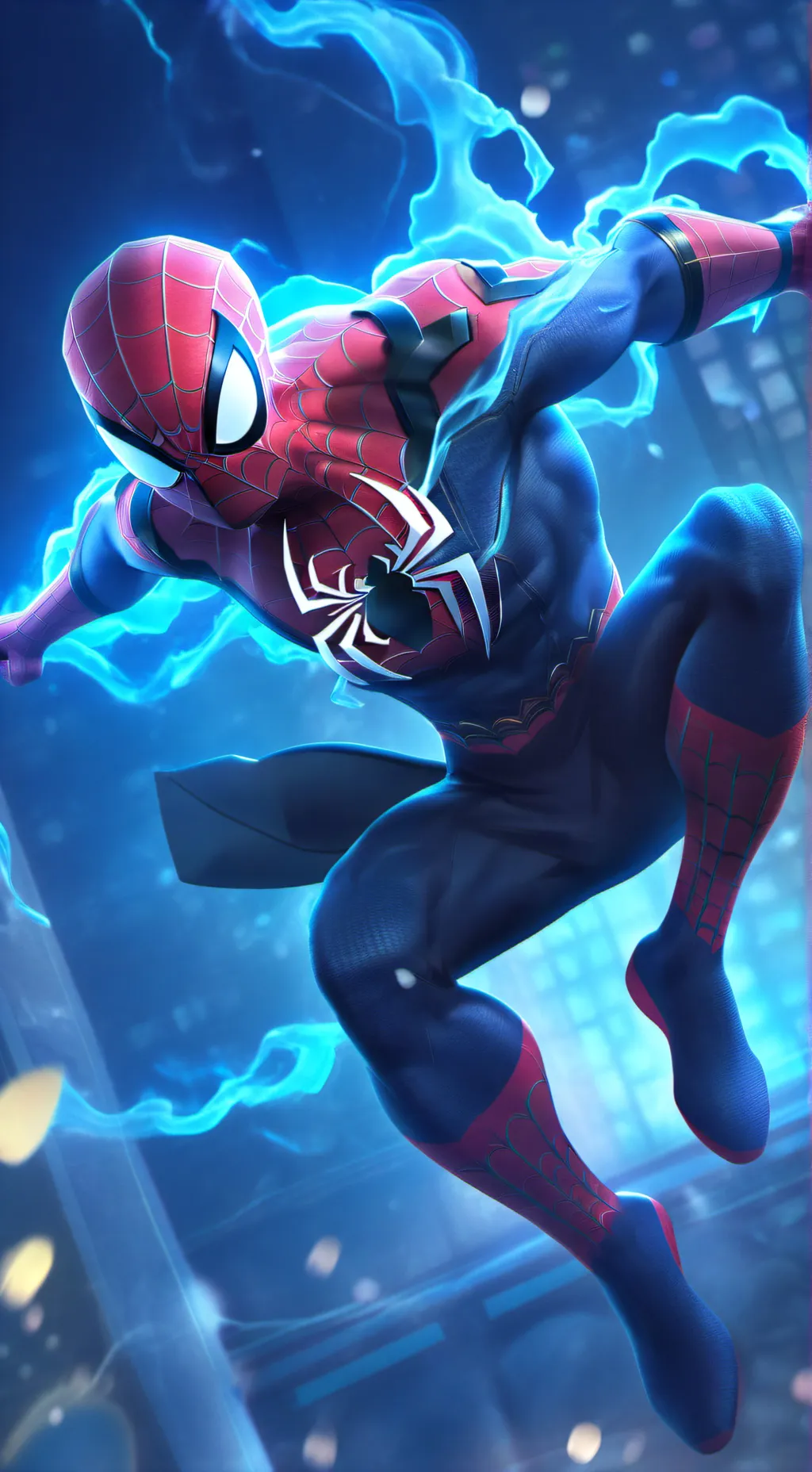 ai character: Spiderman background