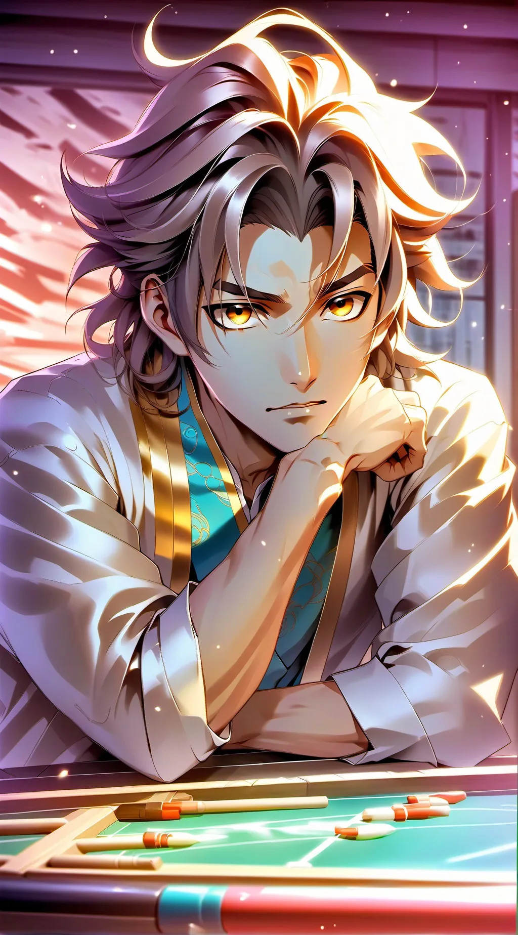 ai character: The Taciturn Rival background