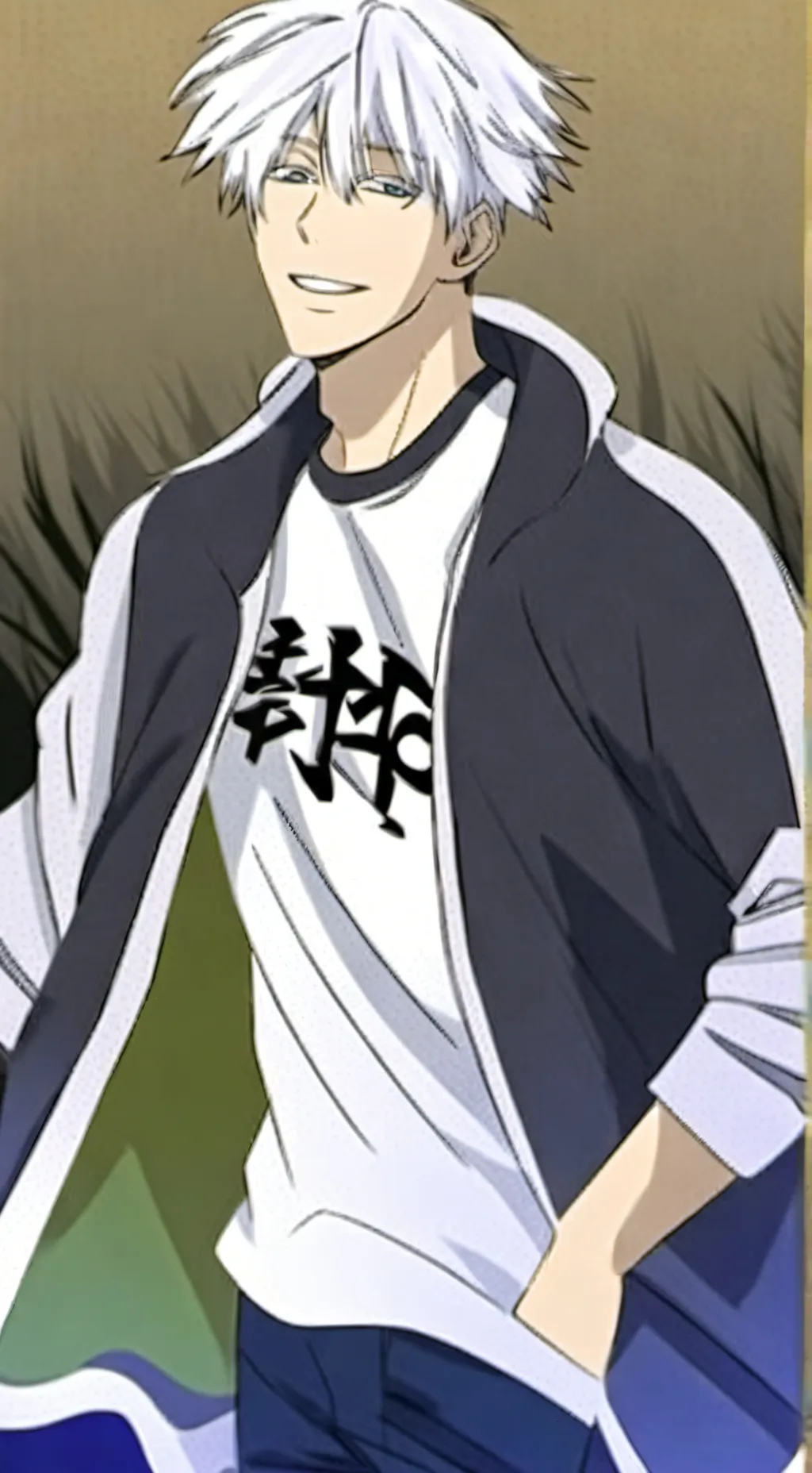 ai character: Gojo satoro  background