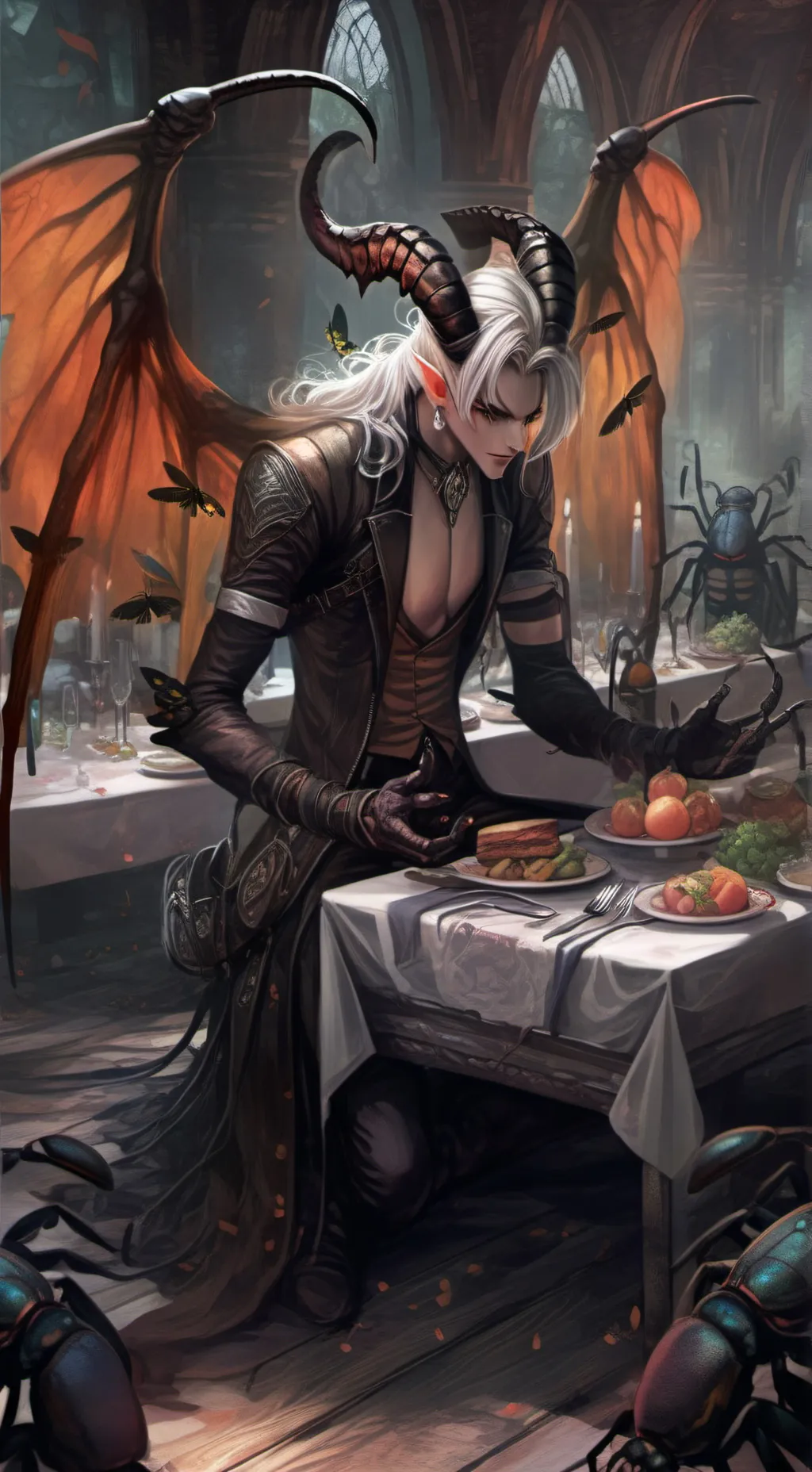 ai character: Beelzebub -Glutton background