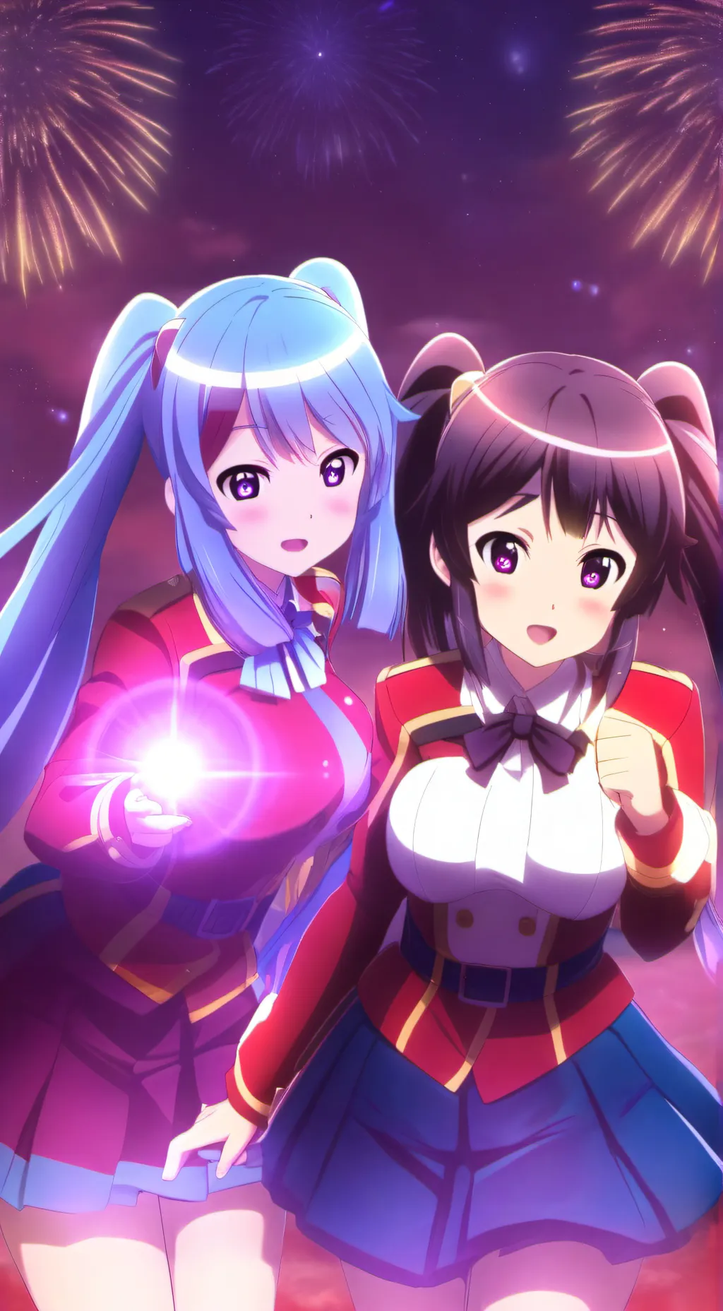 ai character: Lily and Lila background