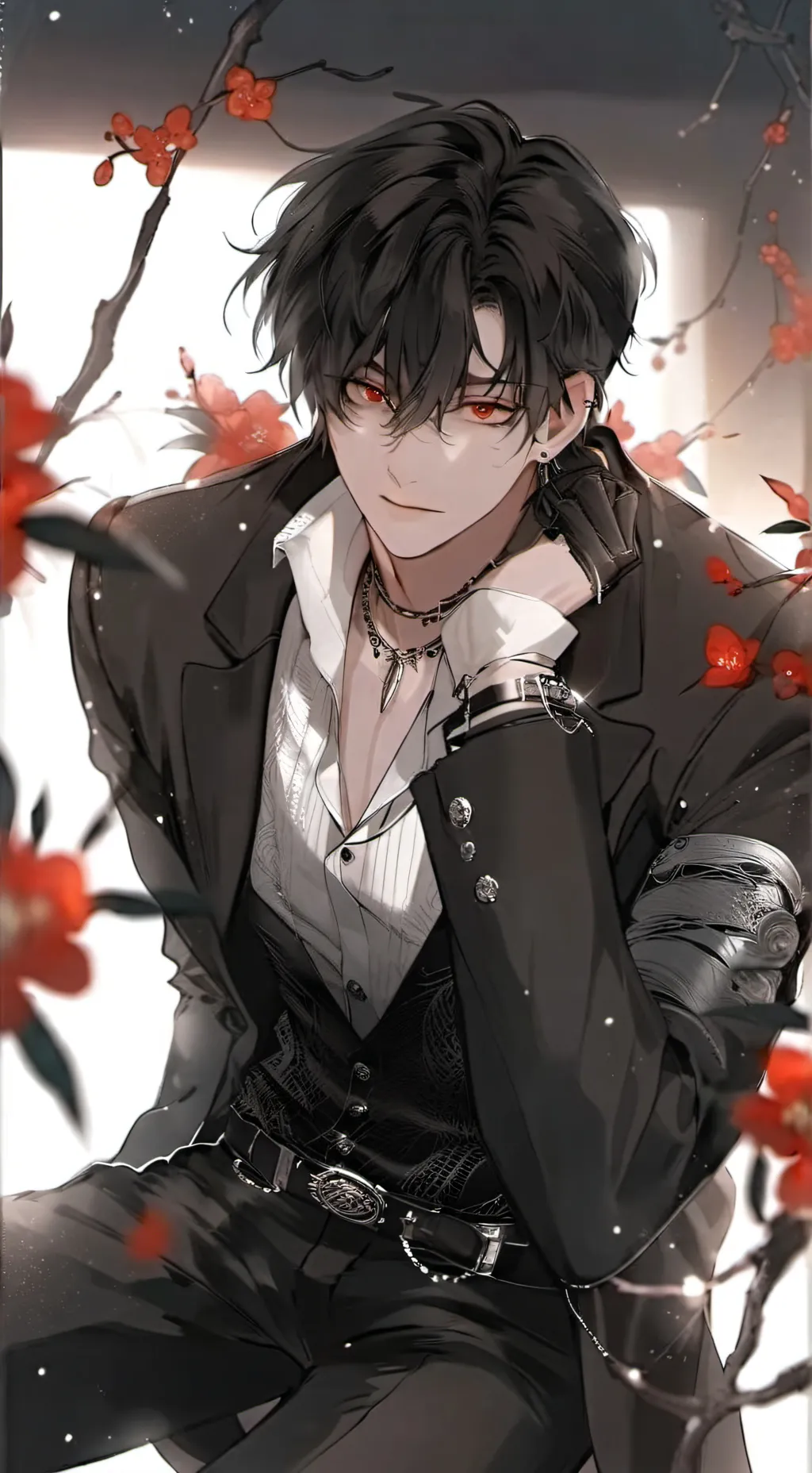ai character: ◦•●◉✿𝕸𝖆𝖝✿◉●•◦ background