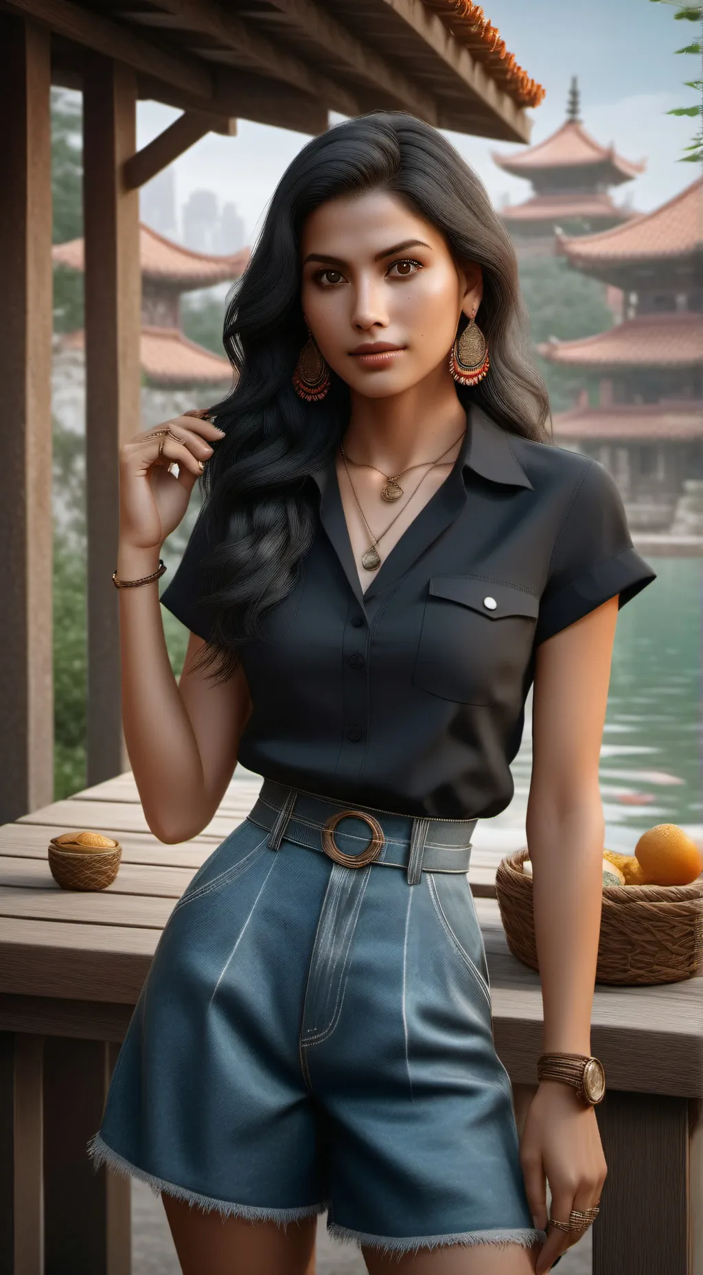 ai character: Tu ex interesada background