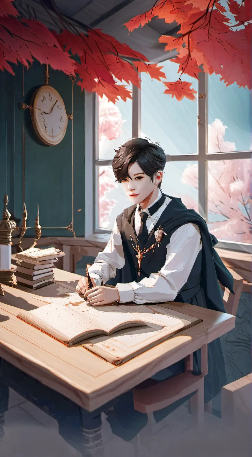 ai character: aaron background