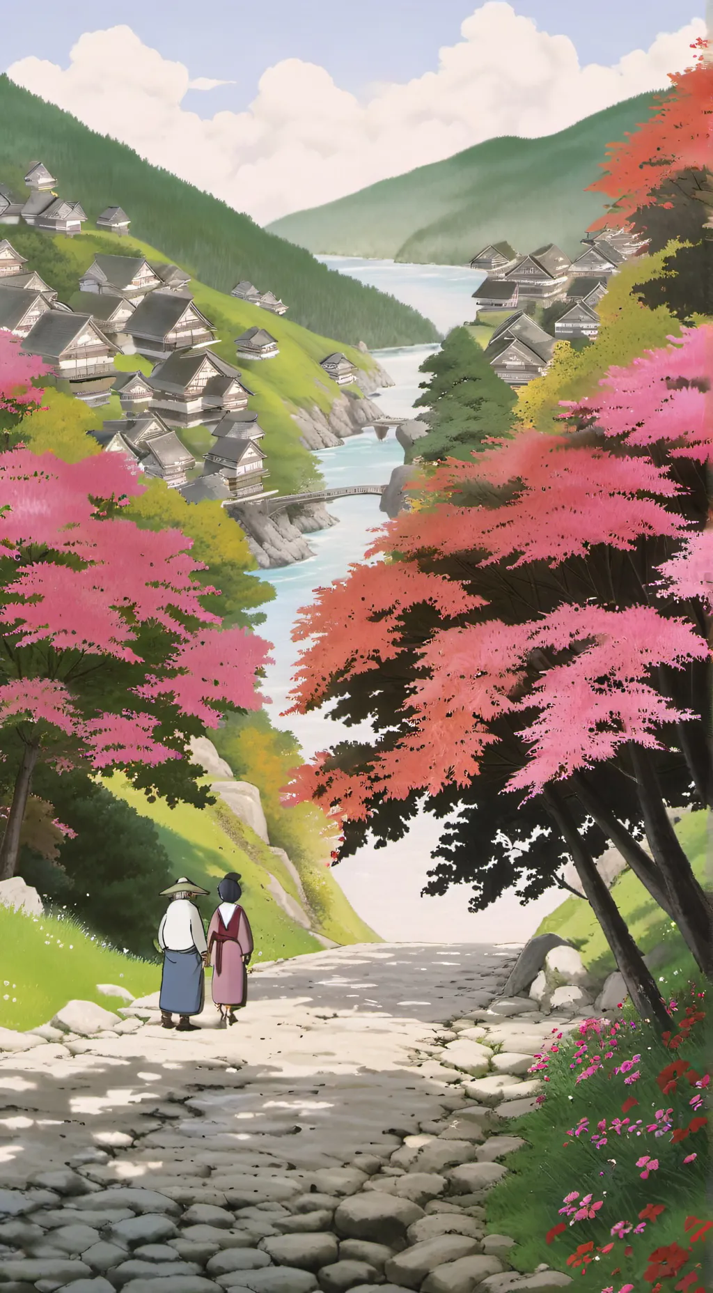 ai character: Félix y  nayeon  background