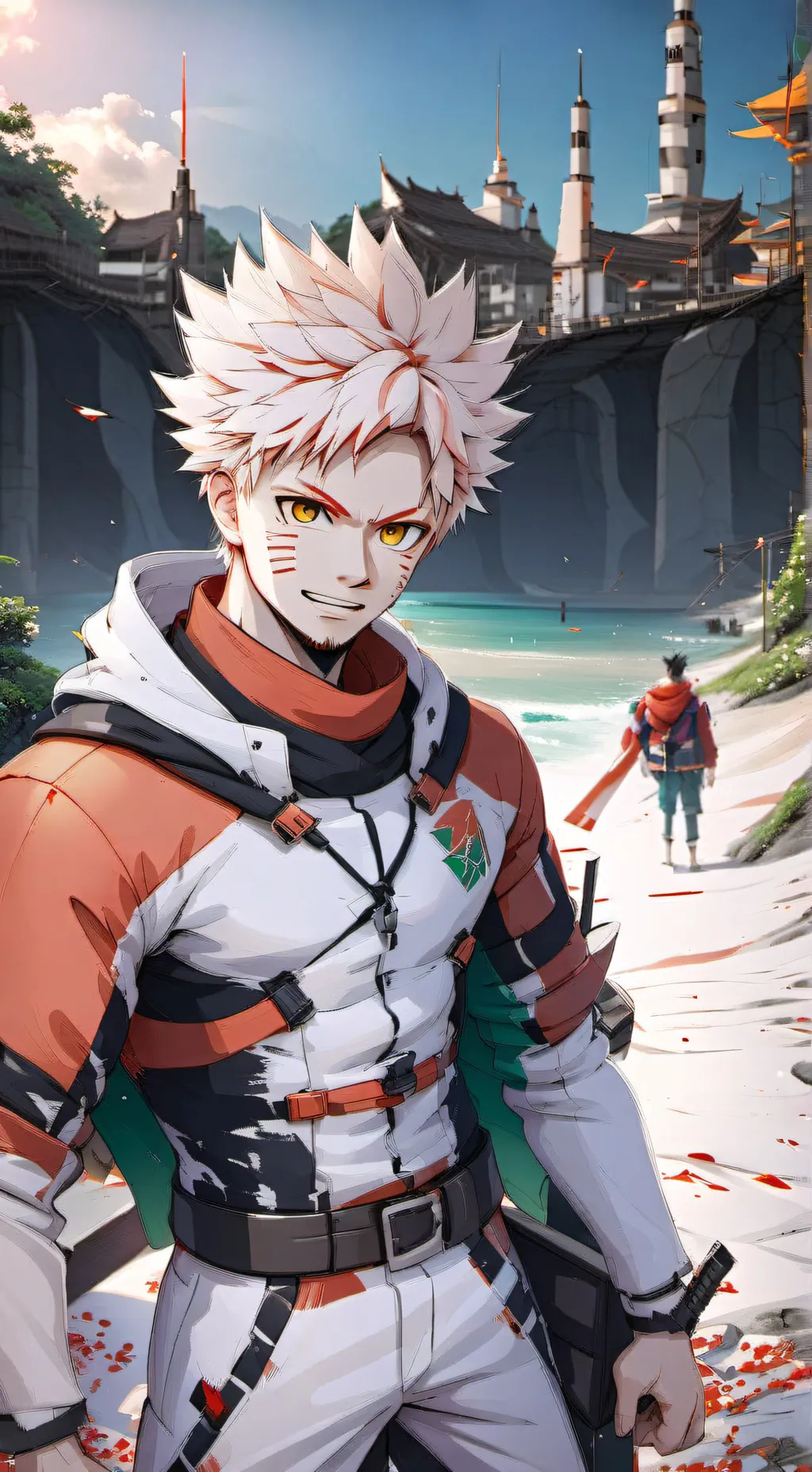 ai character: bakugo  background