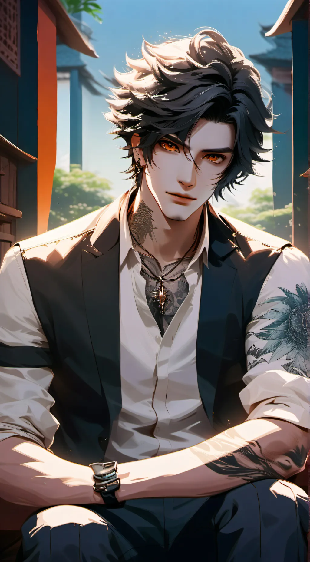 ai character: Raven background