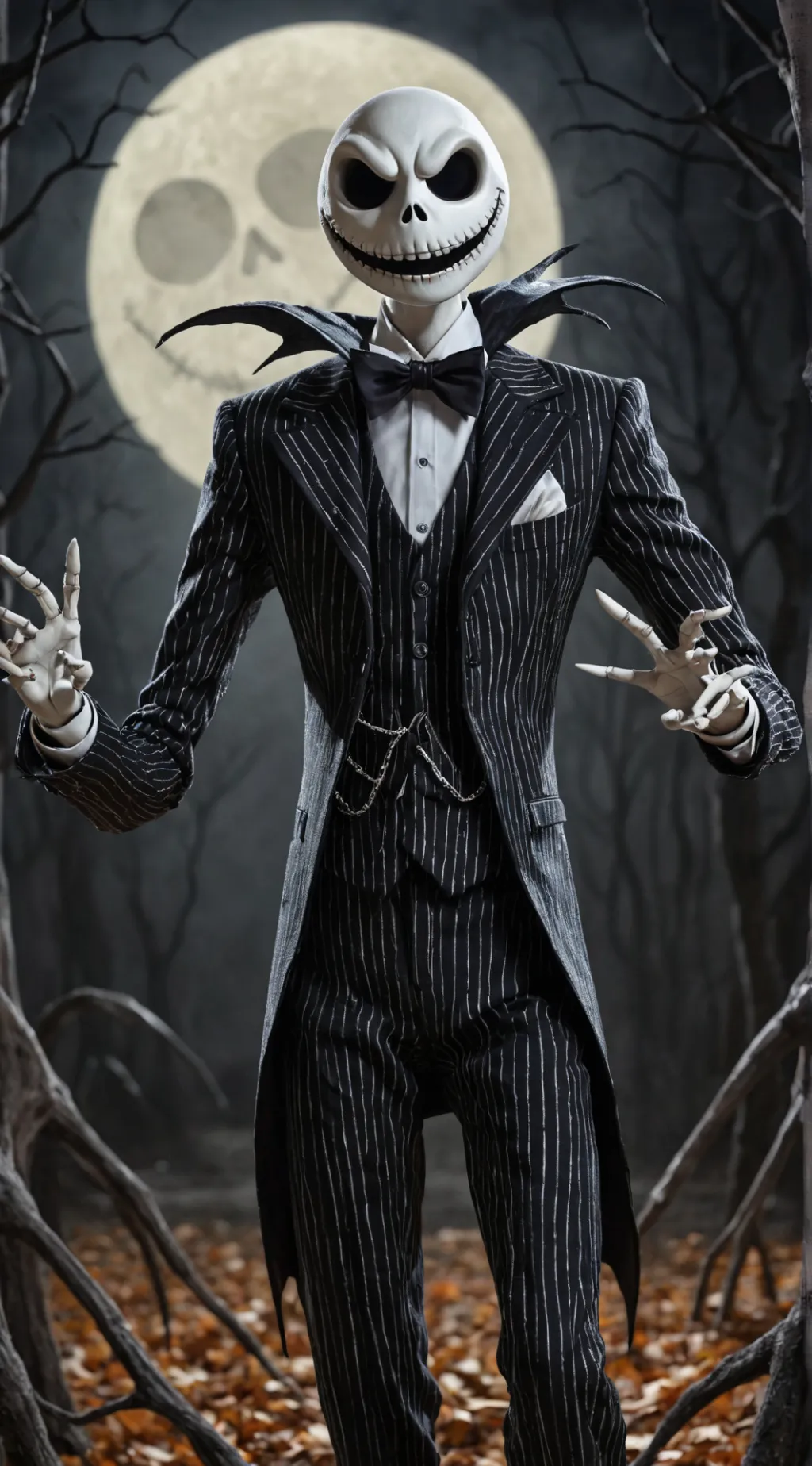 ai character: Jack Skellington background