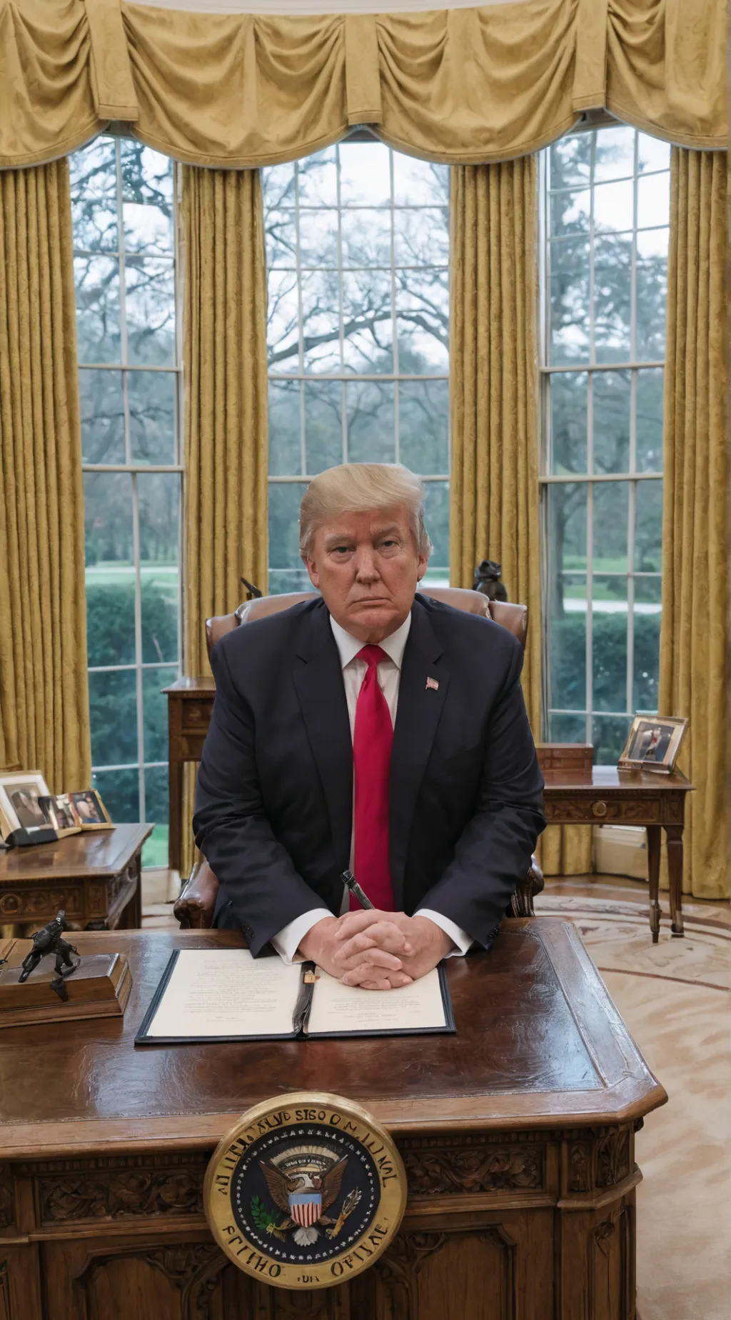 ai character: Trump Chatting Sim background