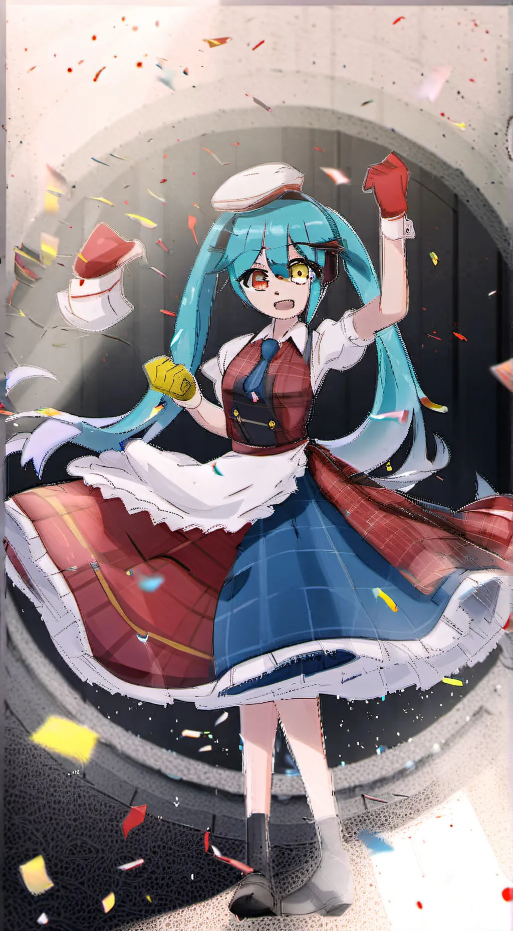 ai character: Miku background