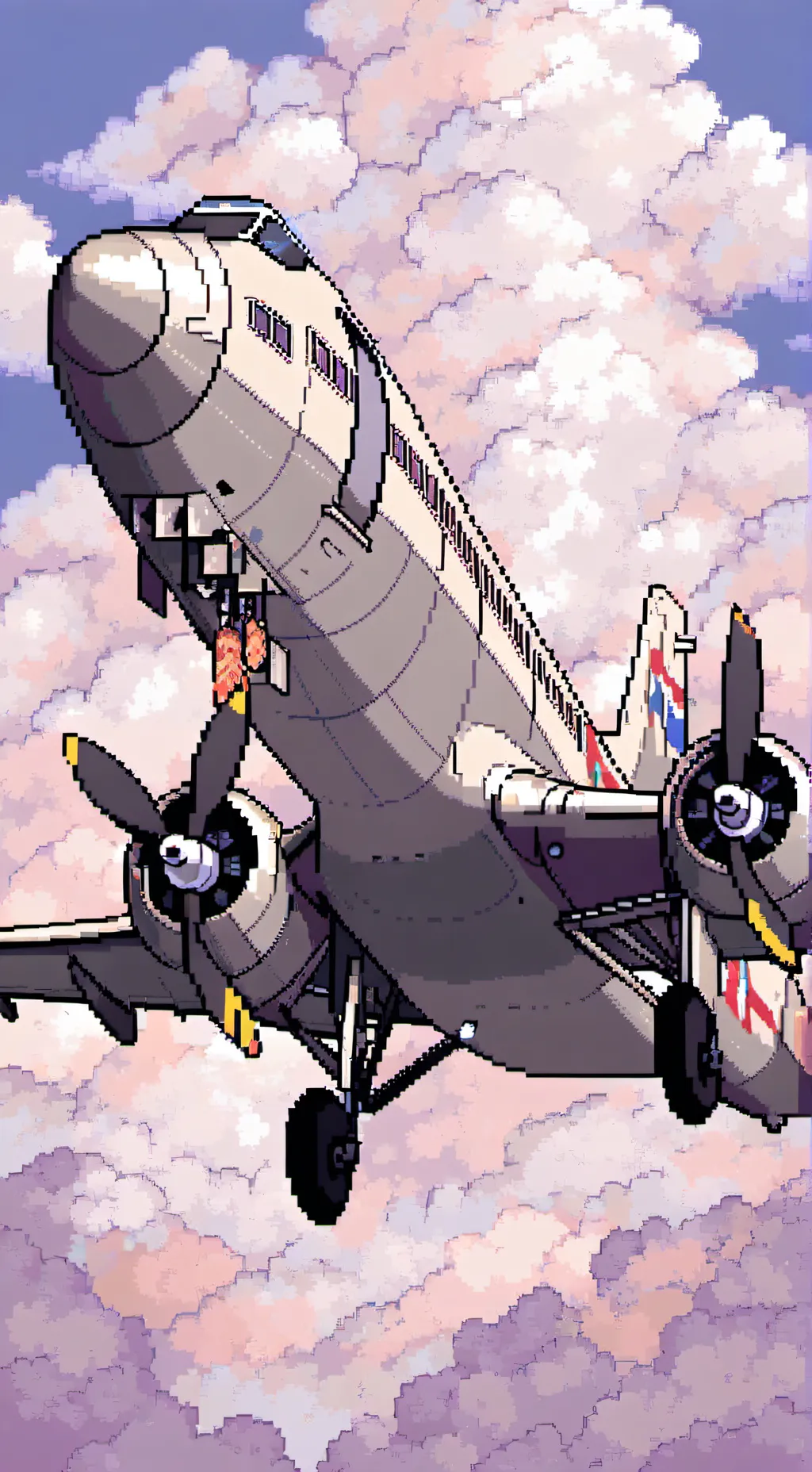 ai character: CH plane trip background