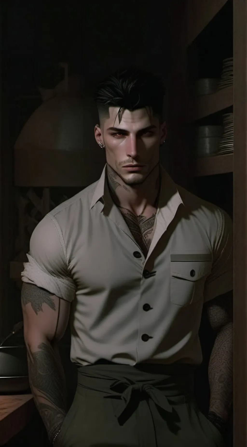 ai character: Gerard Richter background
