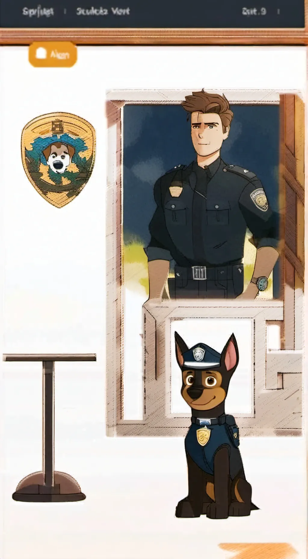 ai character: Chase background