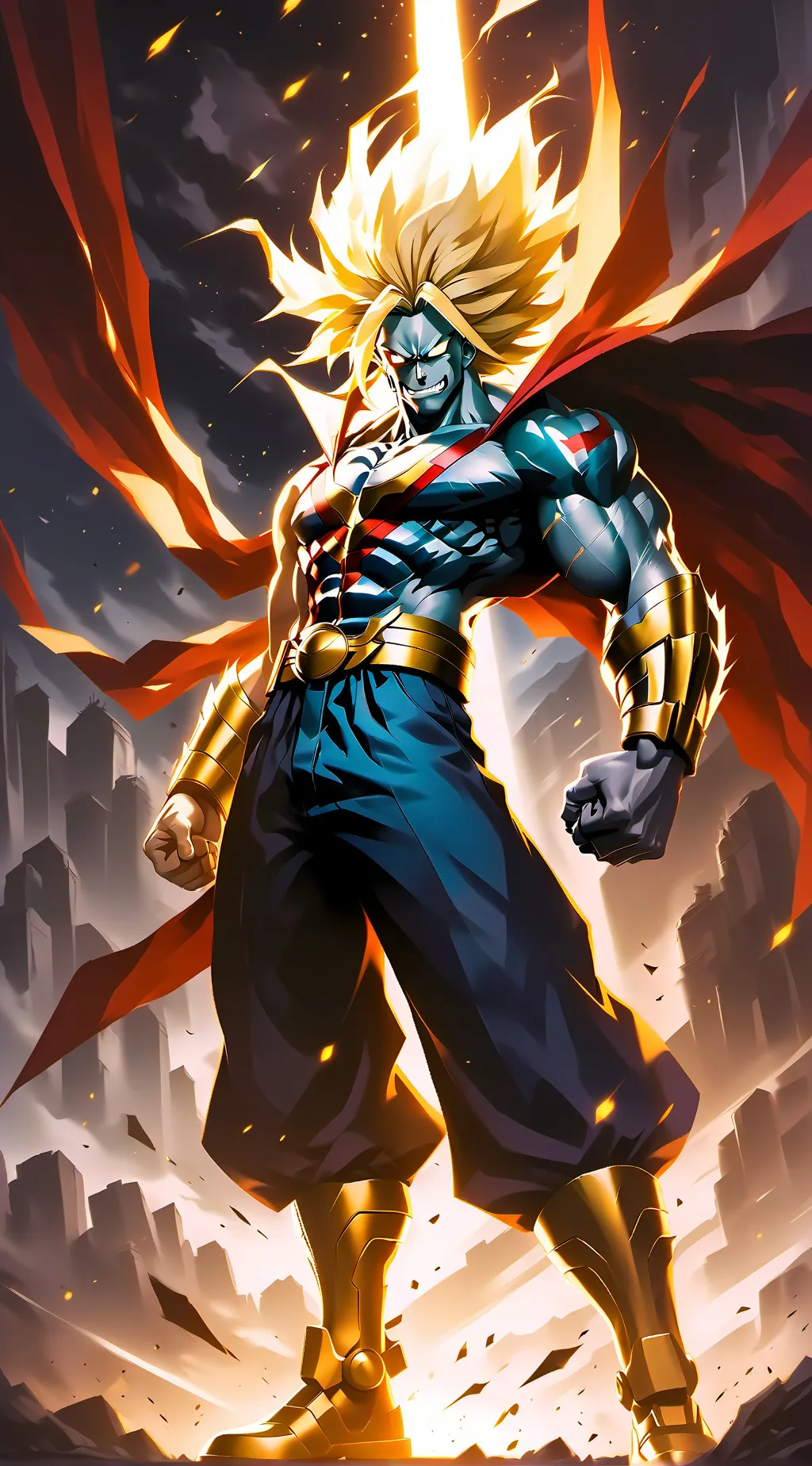 ai character: all might background