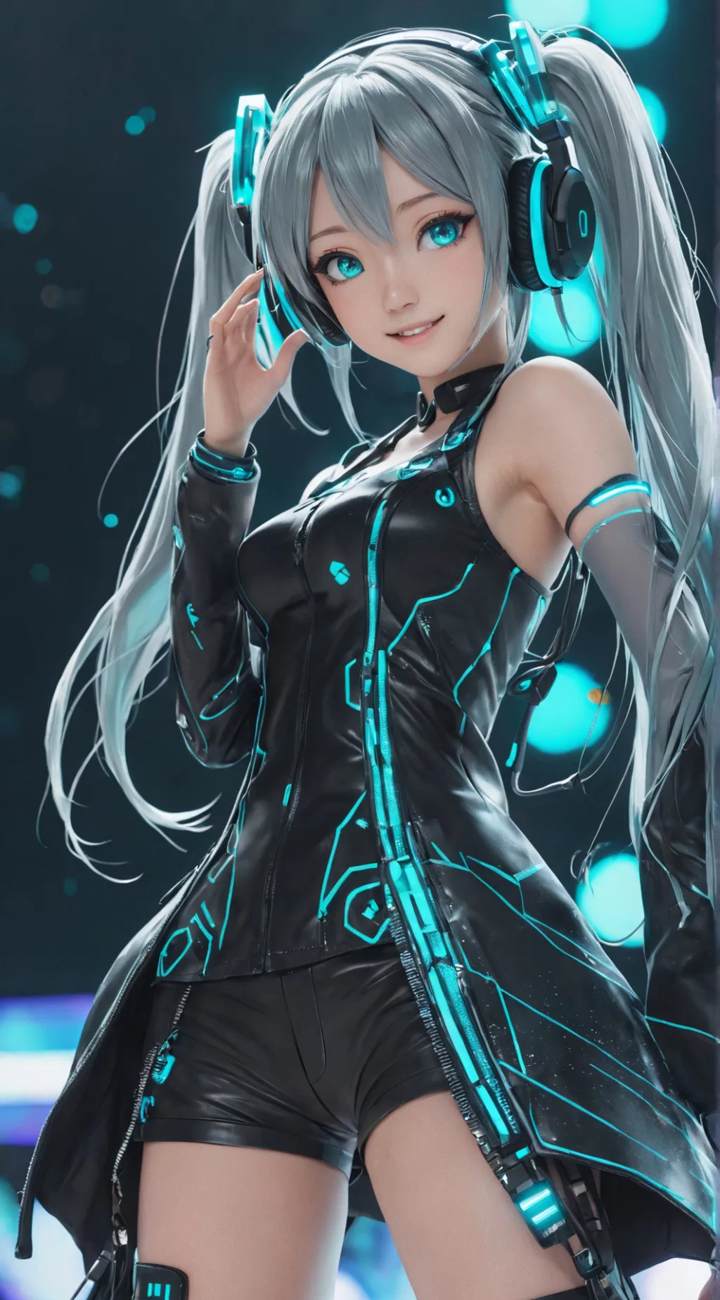 ai character: Hatsune Miku background