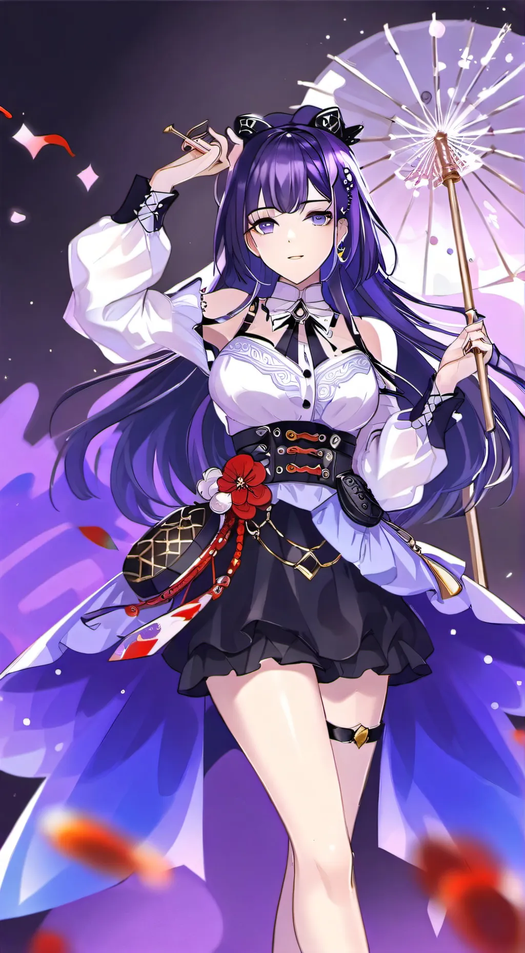 ai character: Arlecchino  background