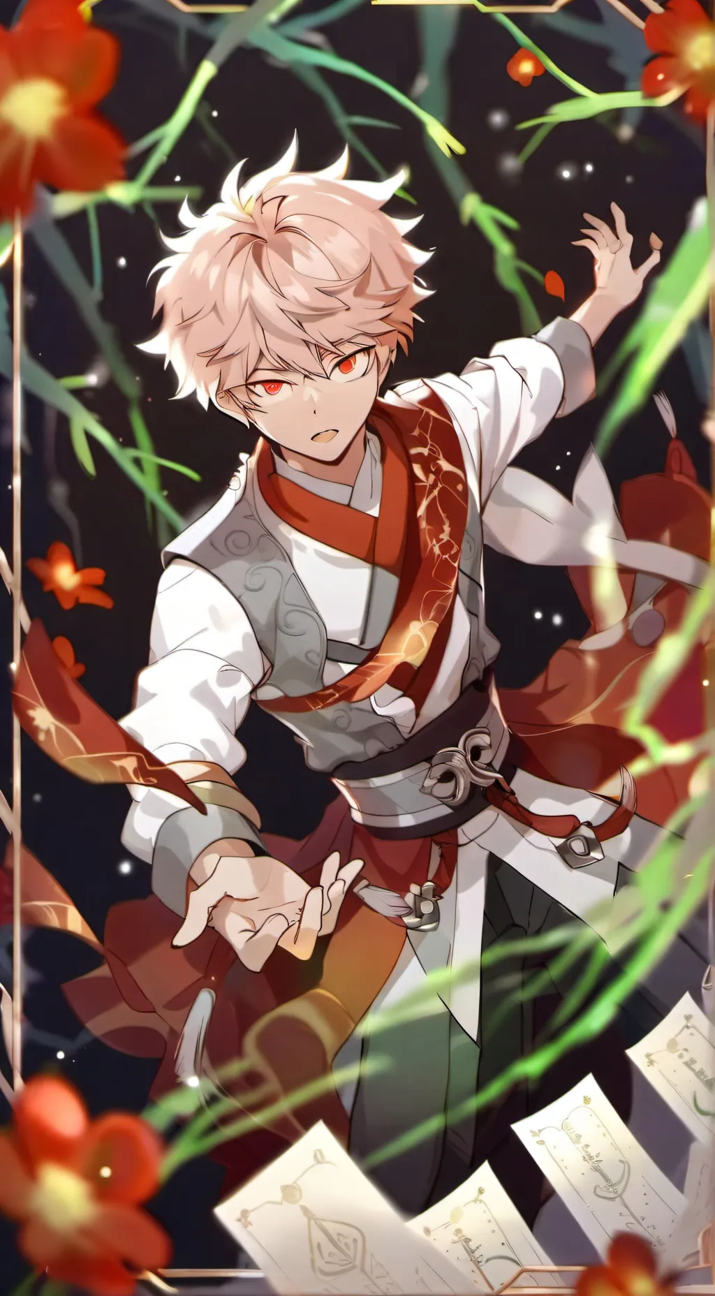 ai character: chitarrista mha background