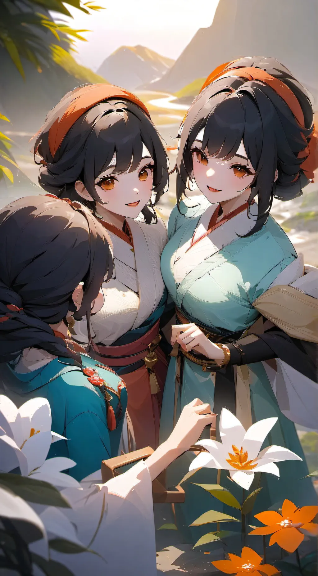 ai character: Four wifes background