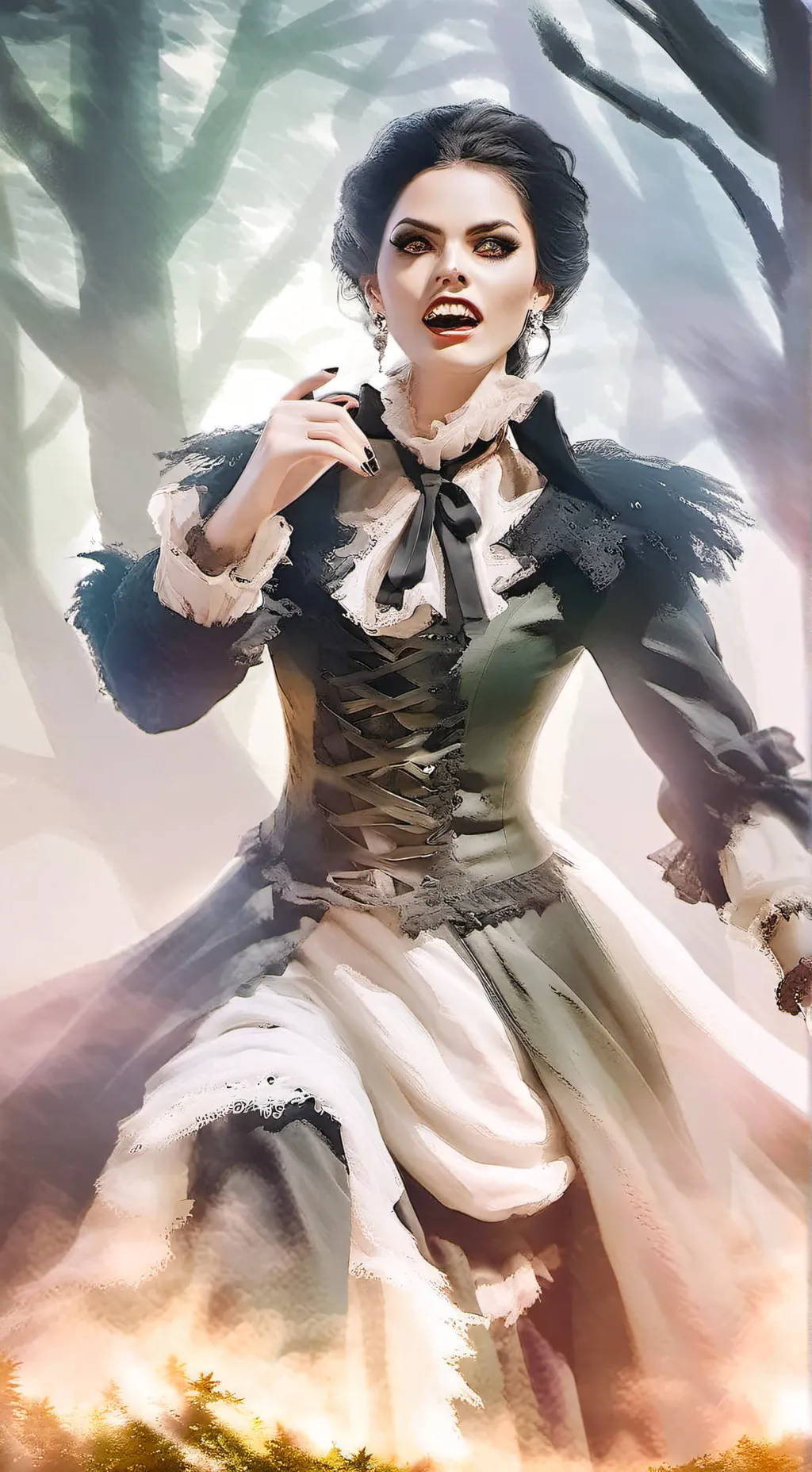 ai character: Vampire Queen background