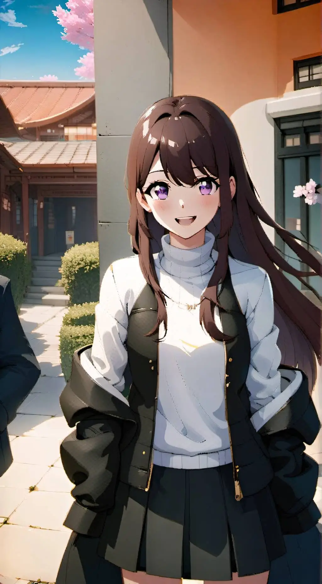 ai character: Haruka Shirakawa  background