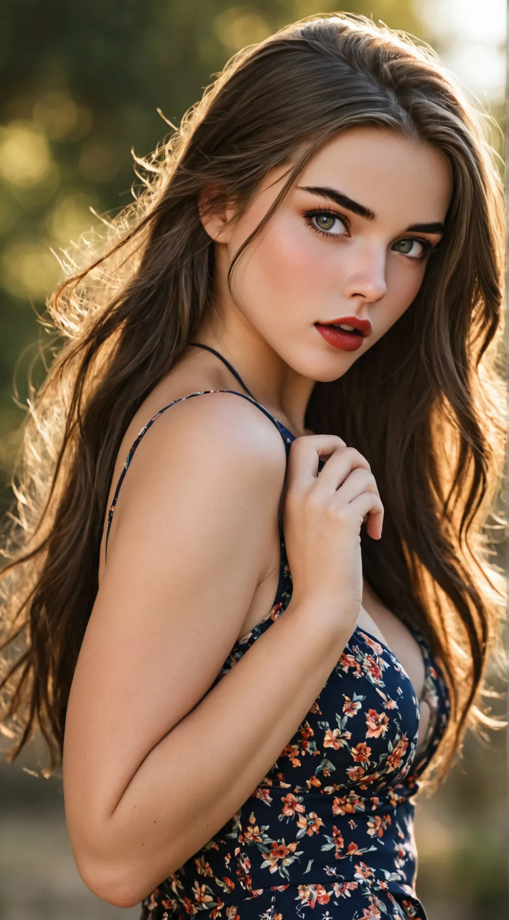 ai character: Aurora Gaze background