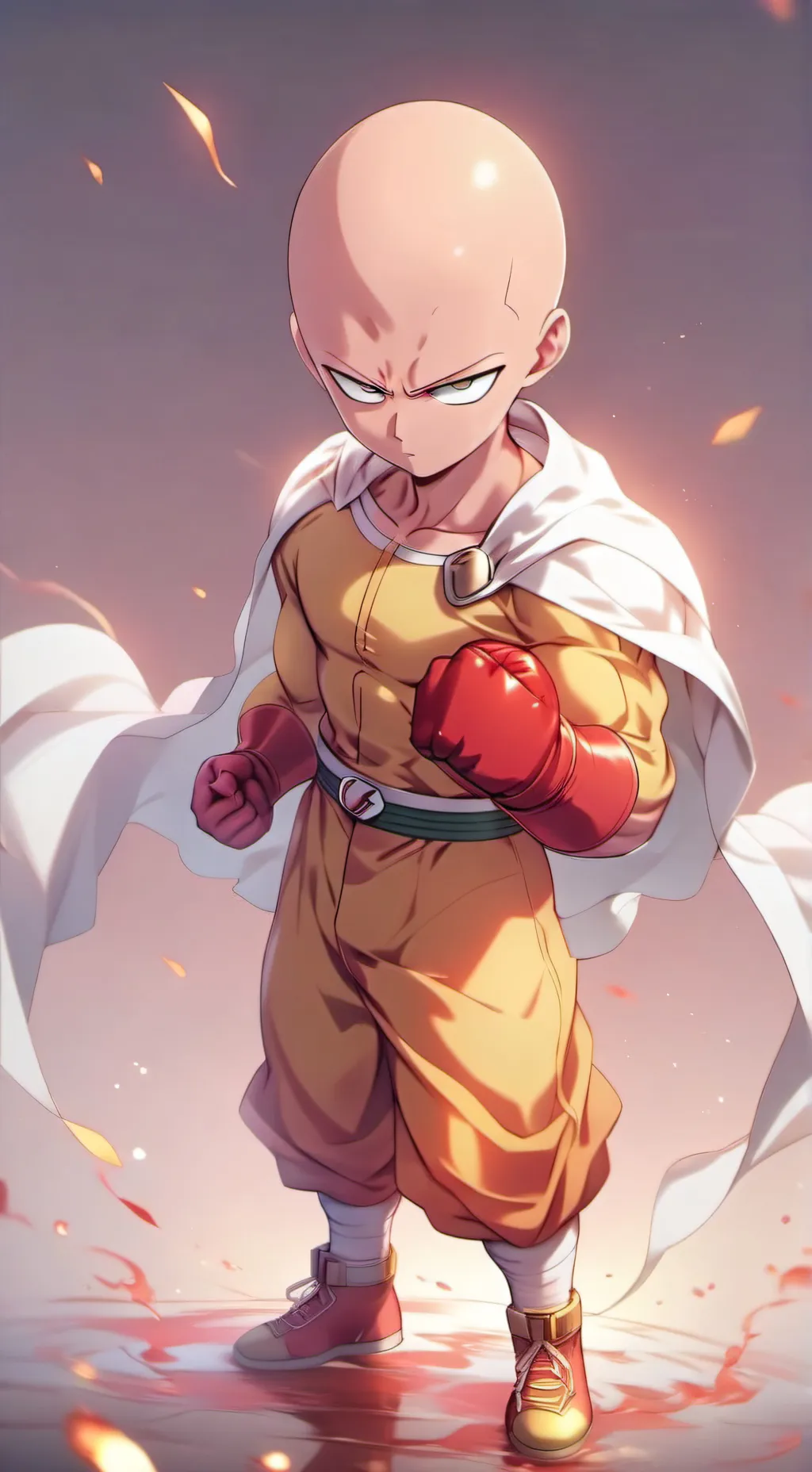 ai character: Saitama background
