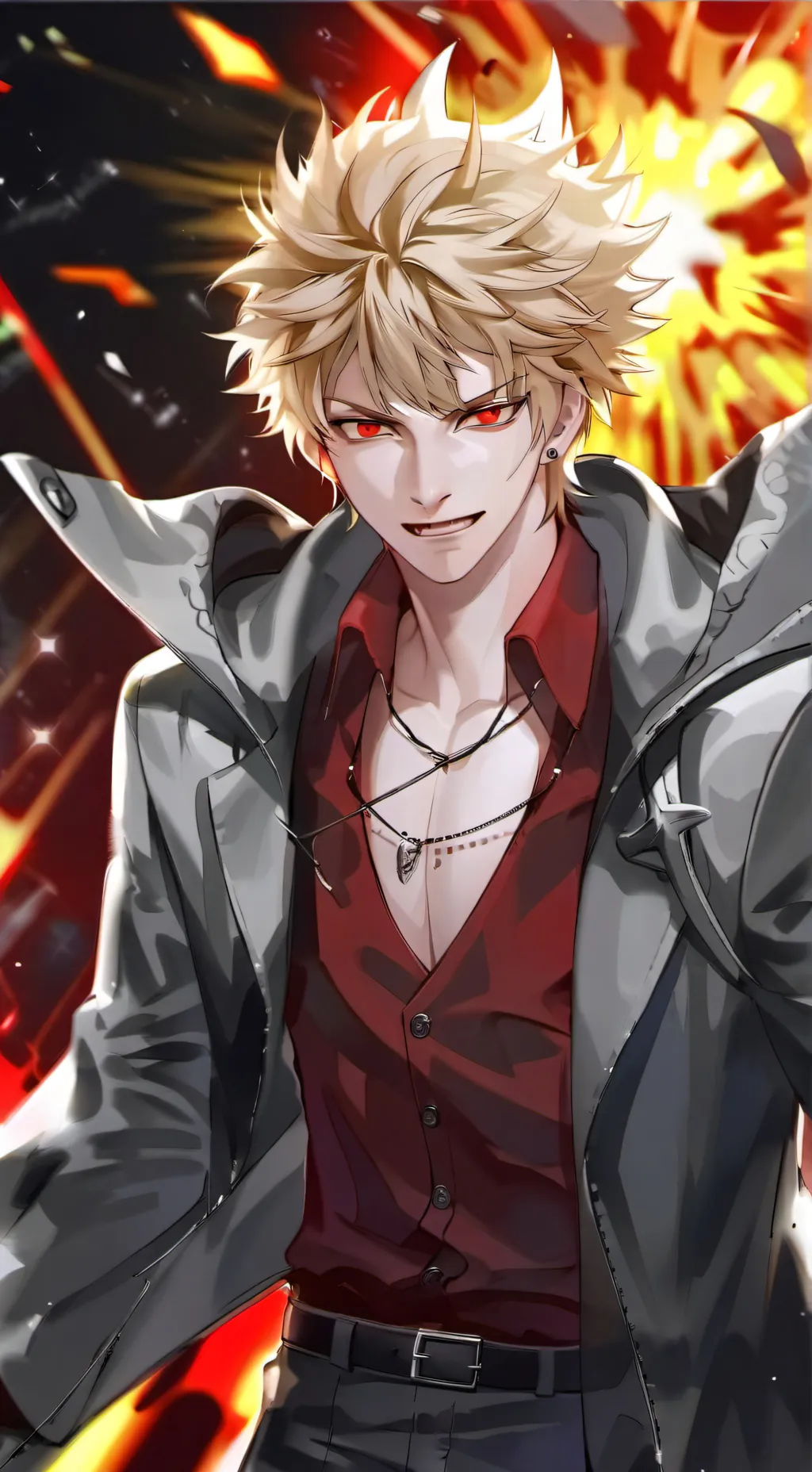 ai character: Bakugo❤️‍🔥 background