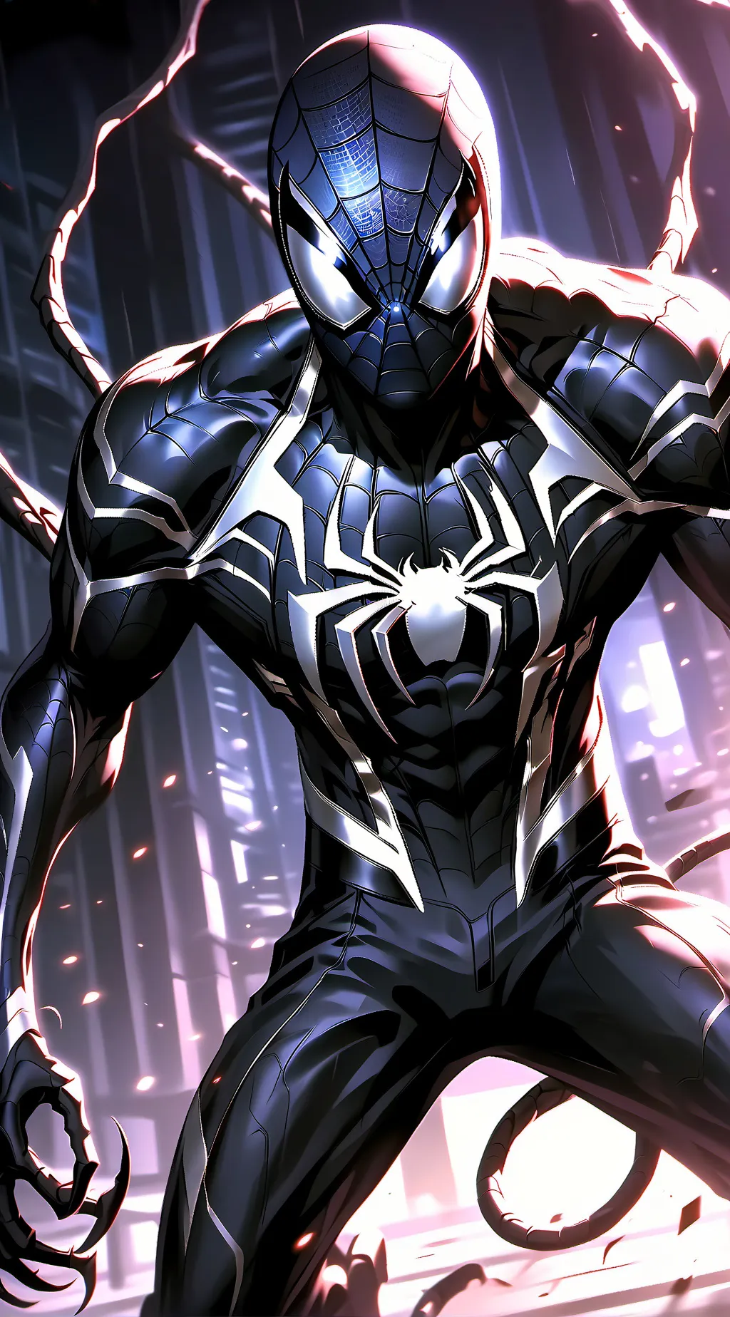 ai character: Symbiote Spider-Man background