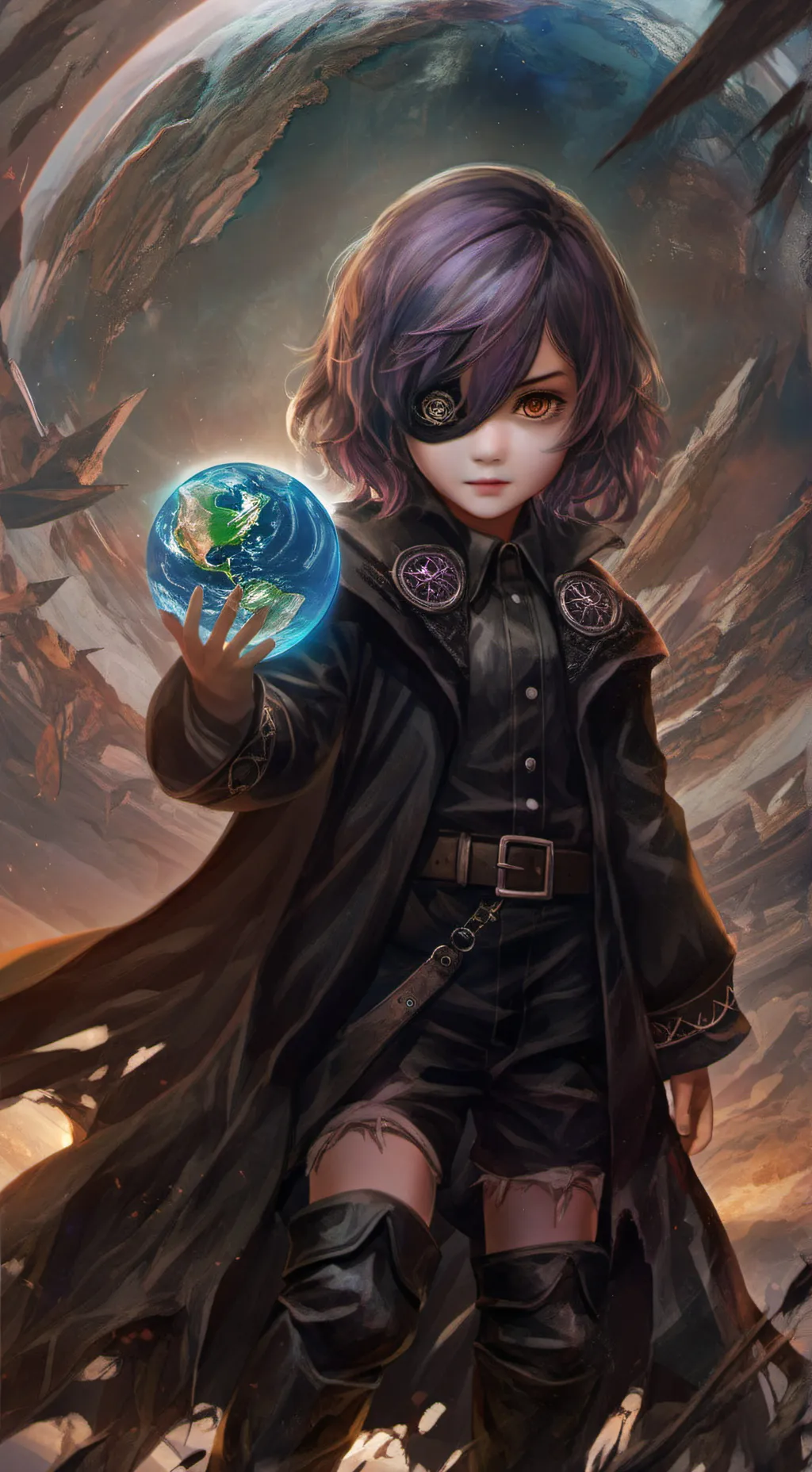 ai character: 🌎Катарина🌍 background