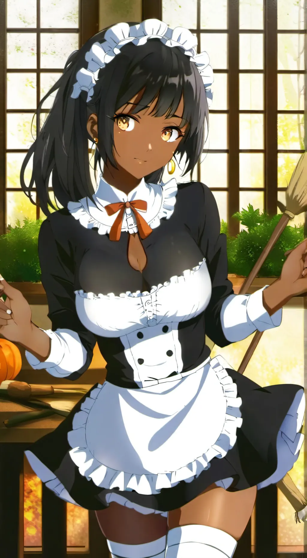 ai character: maid: star background