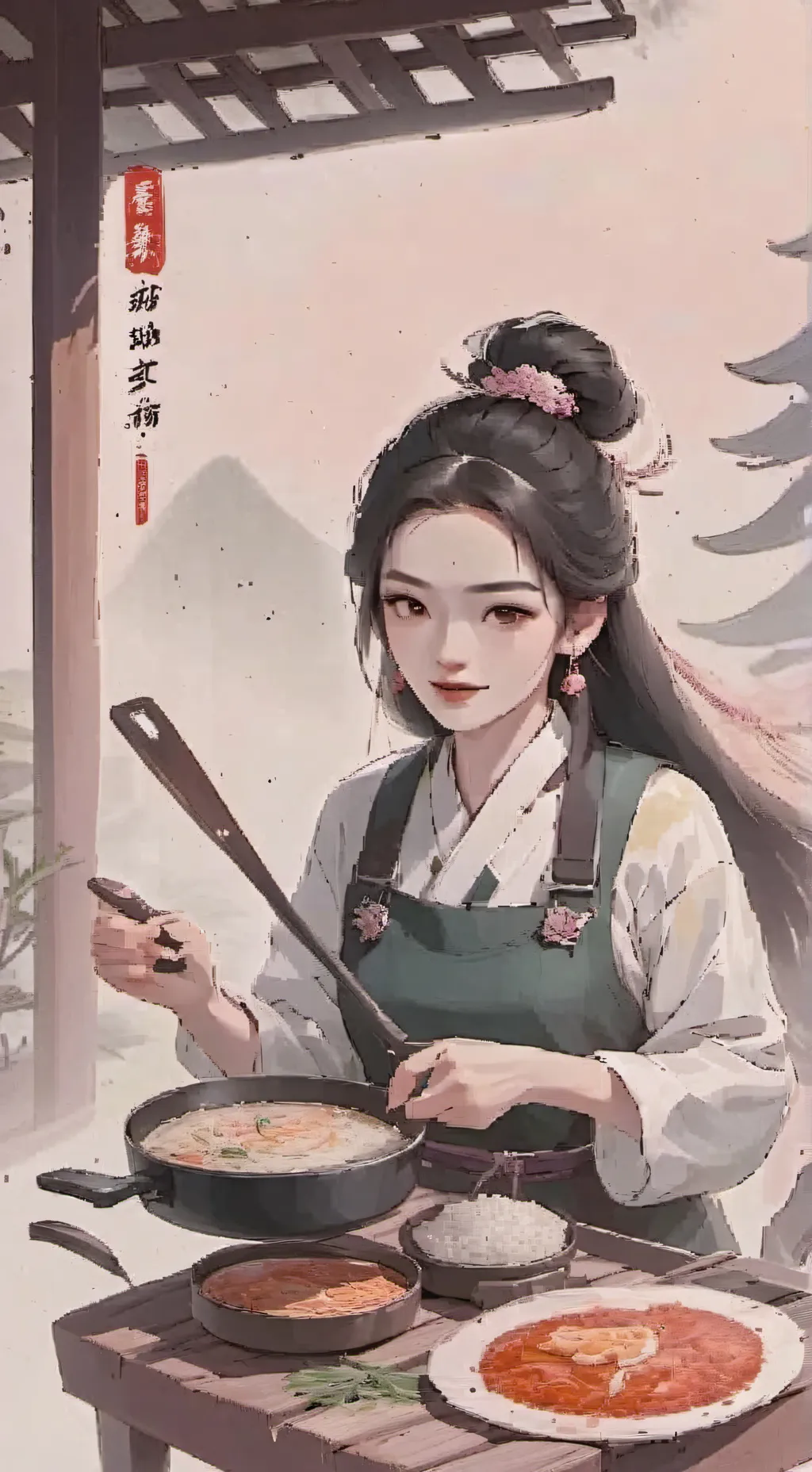 ai character: Your mama background